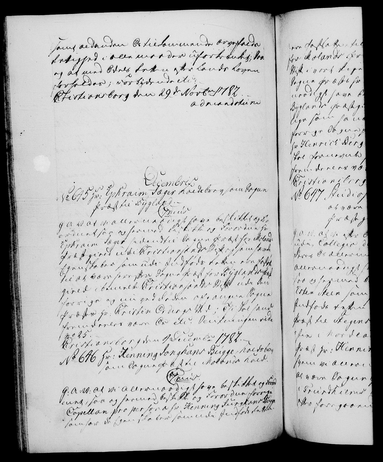 Danske Kanselli 1572-1799, RA/EA-3023/F/Fc/Fca/Fcaa/L0049: Norske registre, 1782-1783, s. 361b