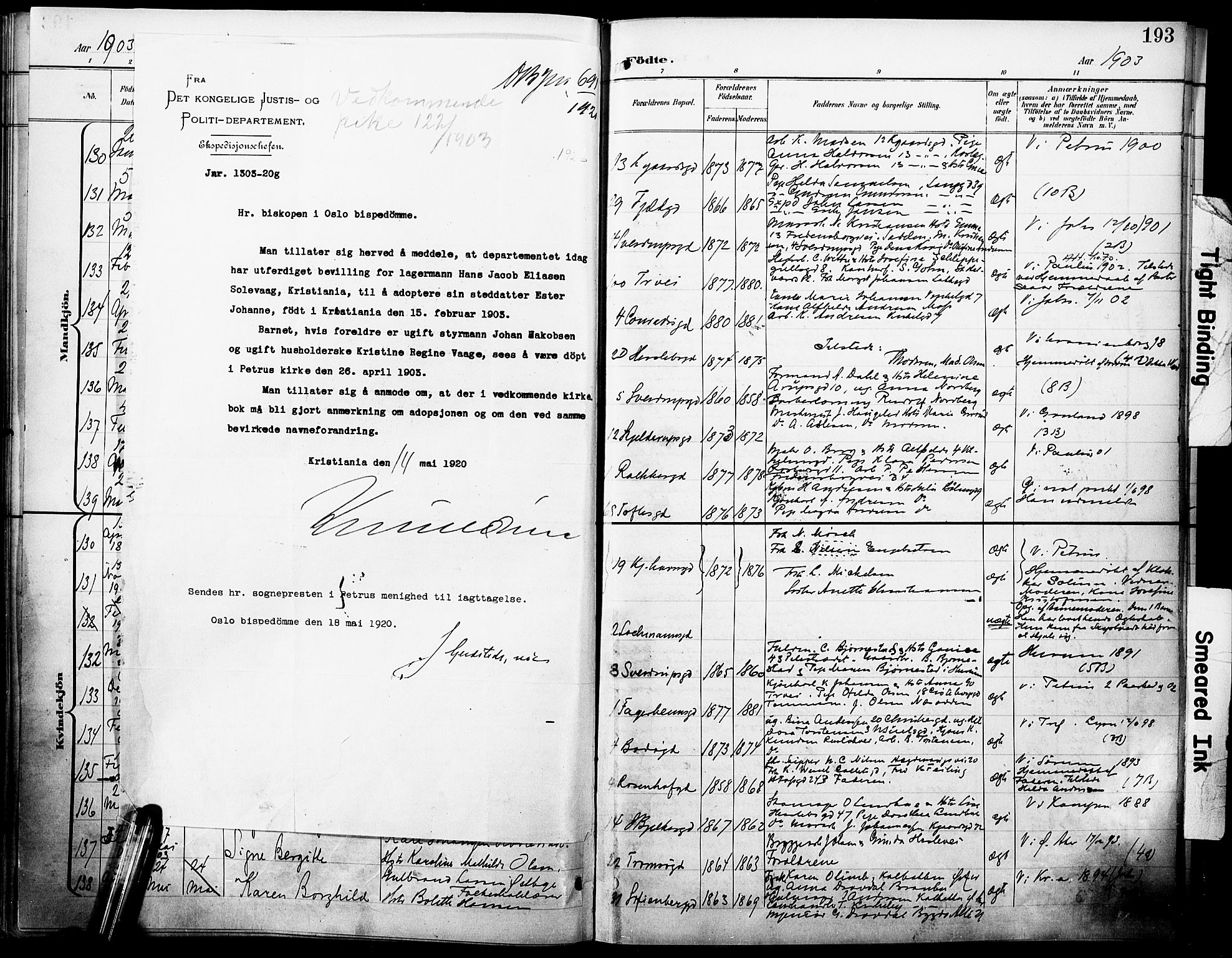 Petrus prestekontor Kirkebøker, AV/SAO-A-10872/F/Fa/L0005: Ministerialbok nr. I 5, 1899-1903