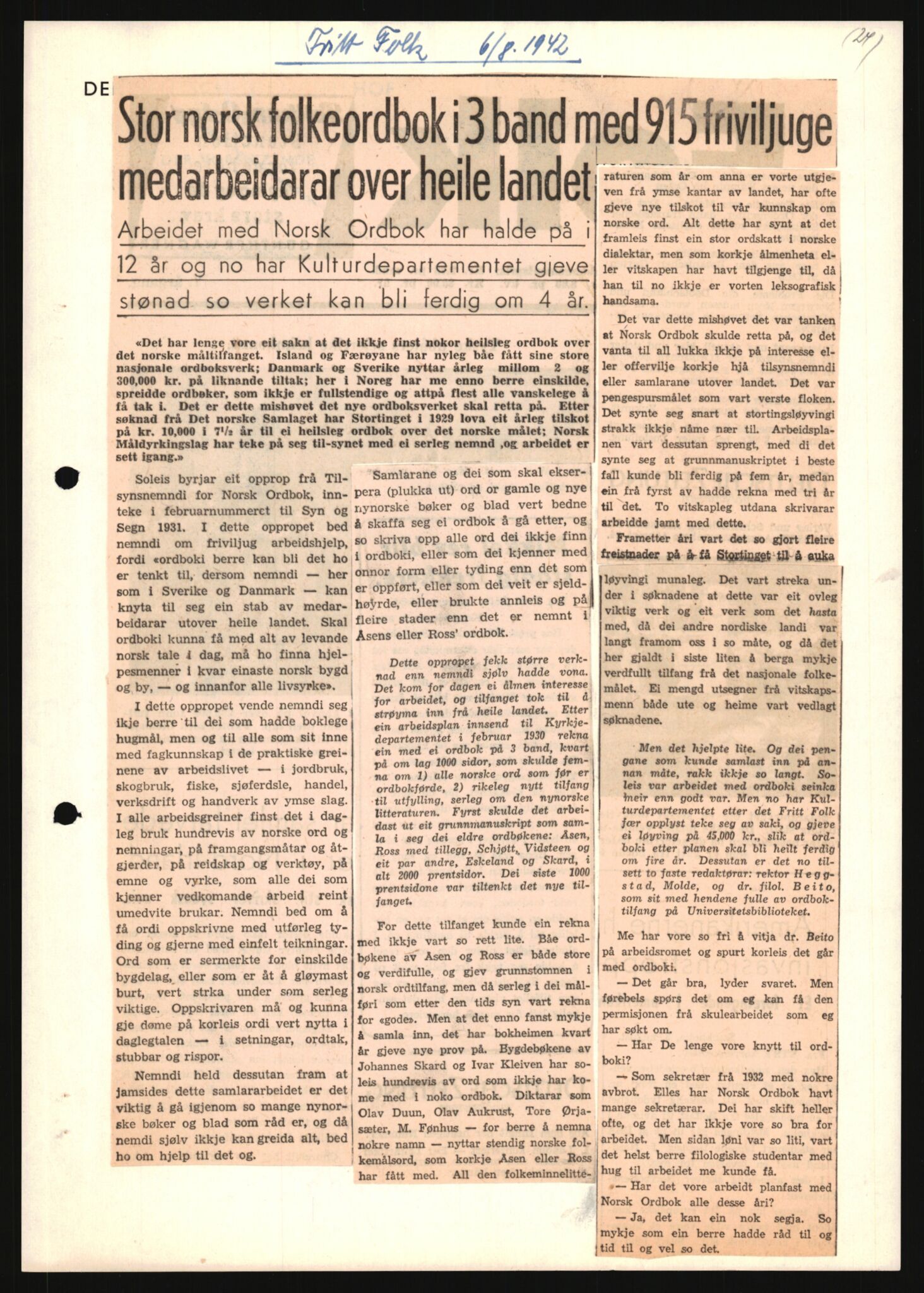 Forsvarets Overkommando. 2 kontor. Arkiv 11.4. Spredte tyske arkivsaker, AV/RA-RAFA-7031/D/Dar/Darb/L0013: Reichskommissariat - Hauptabteilung Vervaltung, 1917-1942, s. 1728