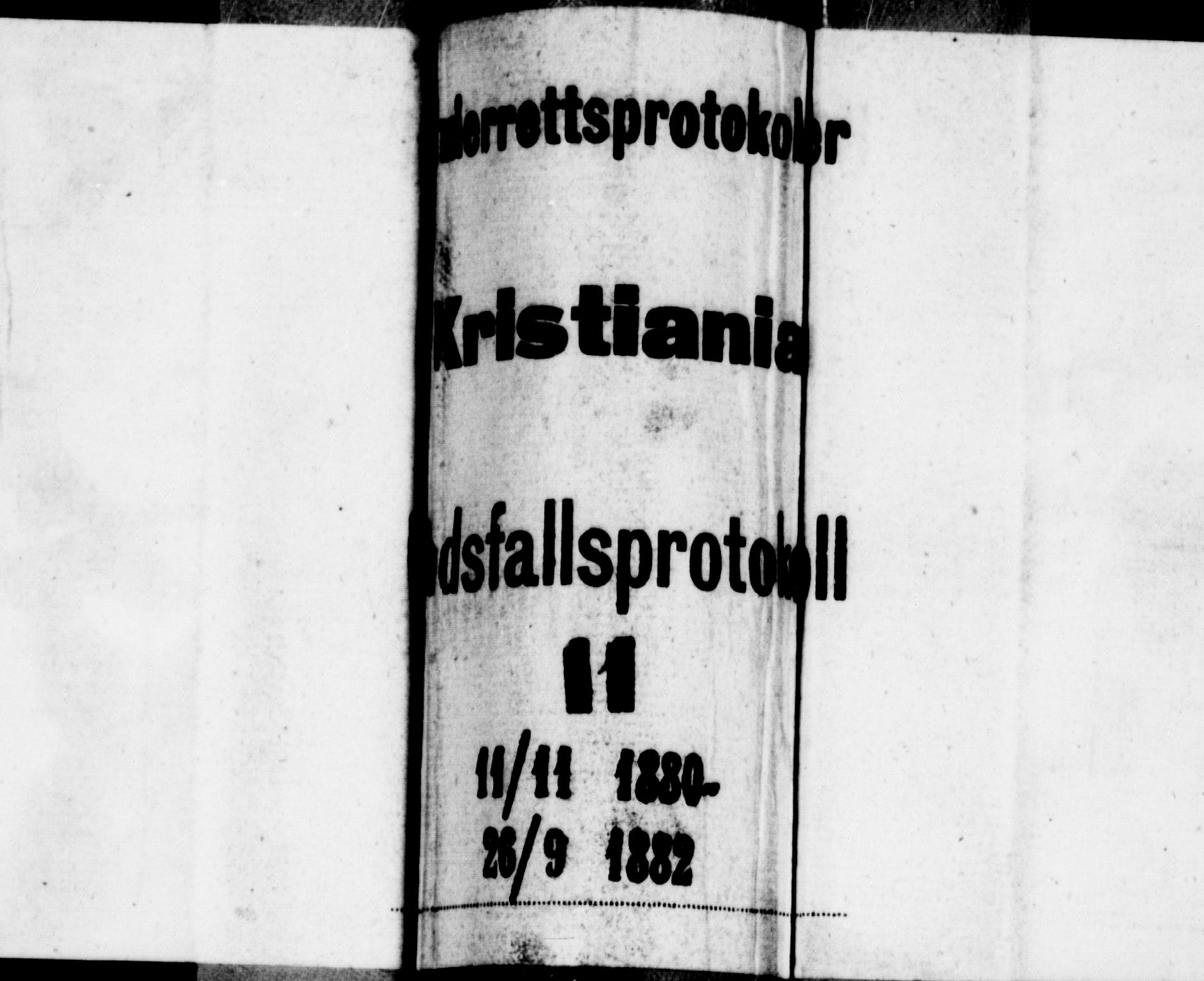 Oslo skifterett, SAO/A-10383/G/Ga/Gaa/L0011: Dødsfallsprotokoll, 1880-1882