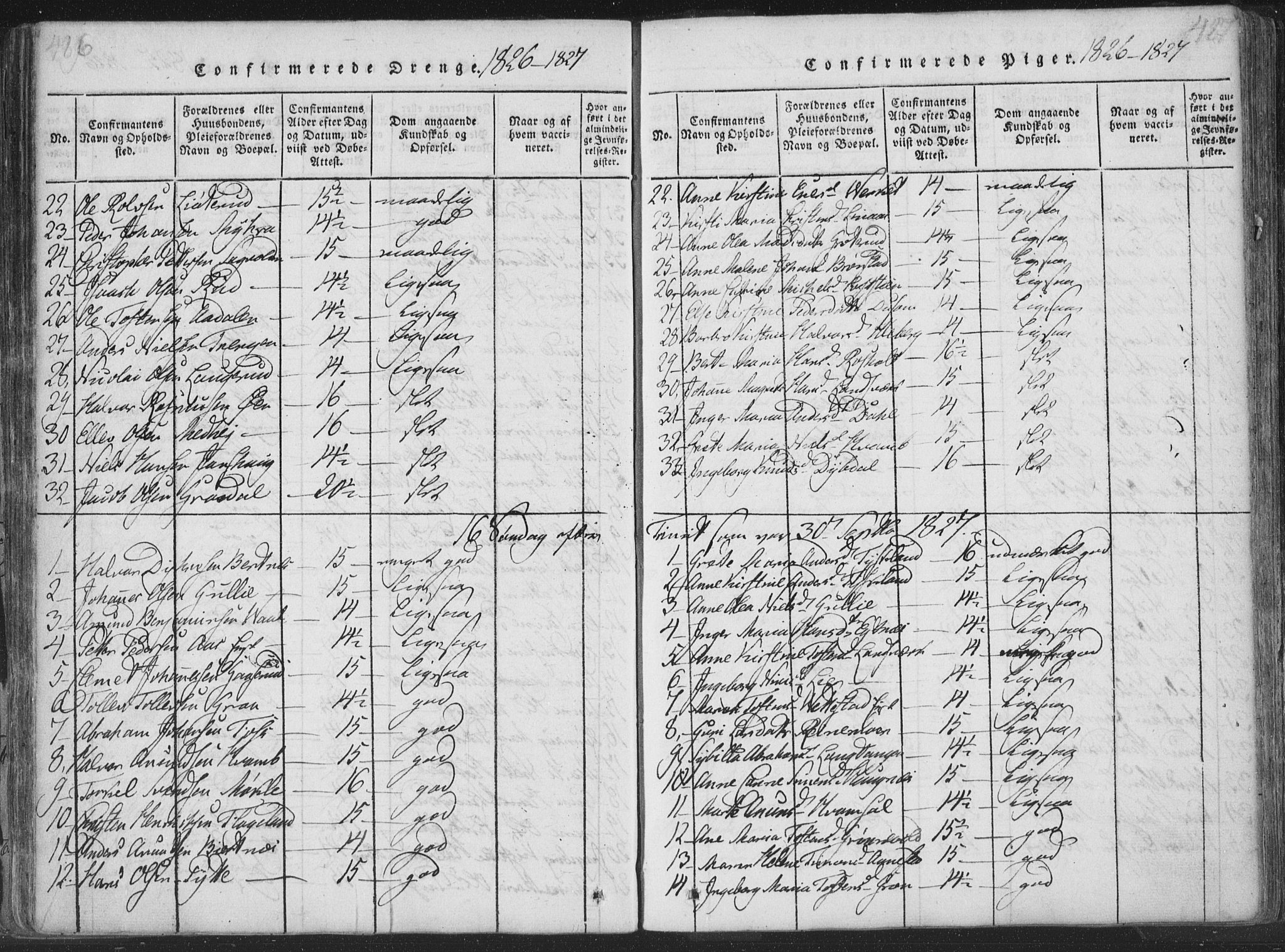 Sandsvær kirkebøker, AV/SAKO-A-244/F/Fa/L0004: Ministerialbok nr. I 4, 1817-1839, s. 486-487