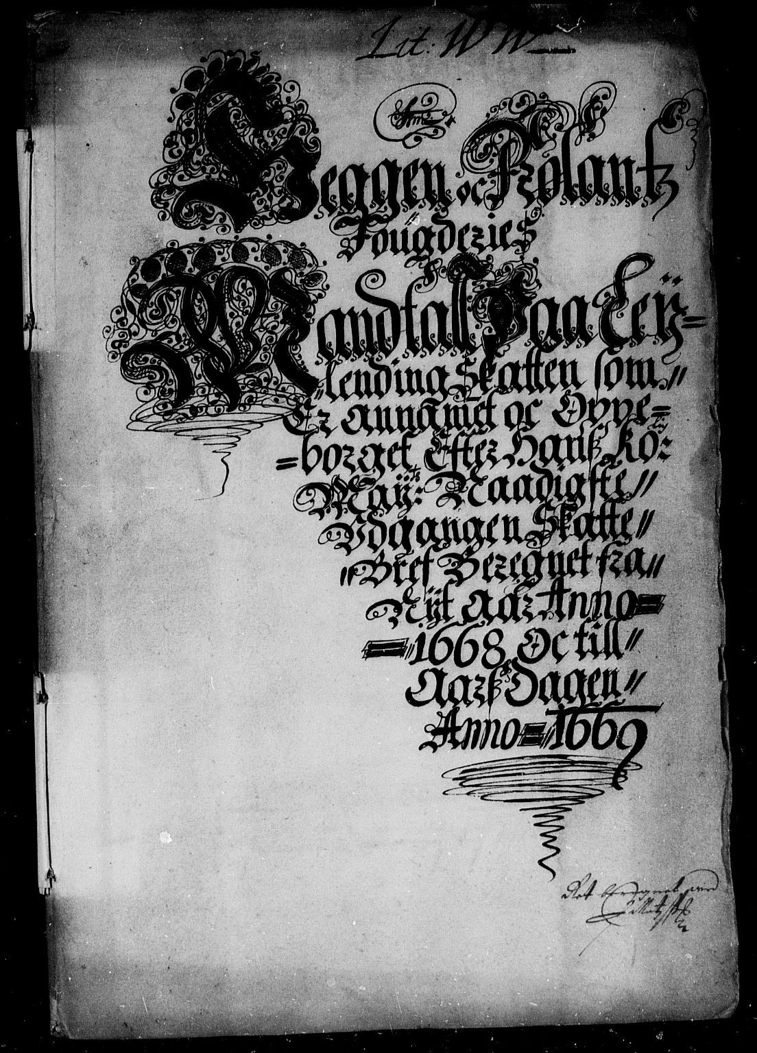 Rentekammeret inntil 1814, Reviderte regnskaper, Stiftamtstueregnskaper, Landkommissariatet på Akershus og Akershus stiftamt, AV/RA-EA-5869/R/Rb/L0050: Akershus stiftamt, 1668