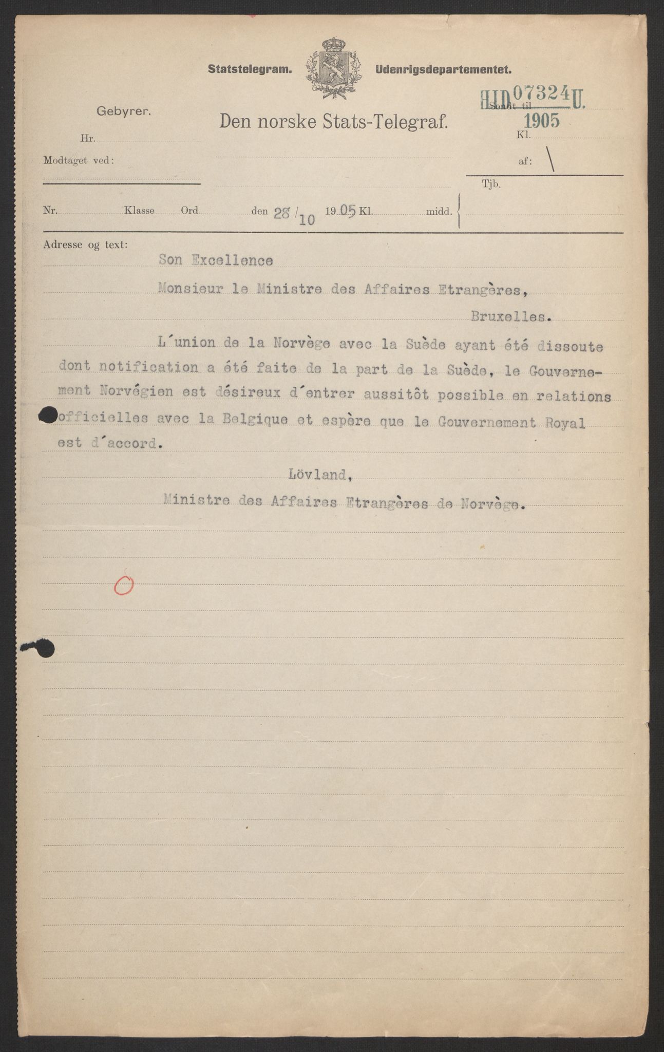 Utenriksdepartementet, AV/RA-S-2259, 1905-1930, s. 8