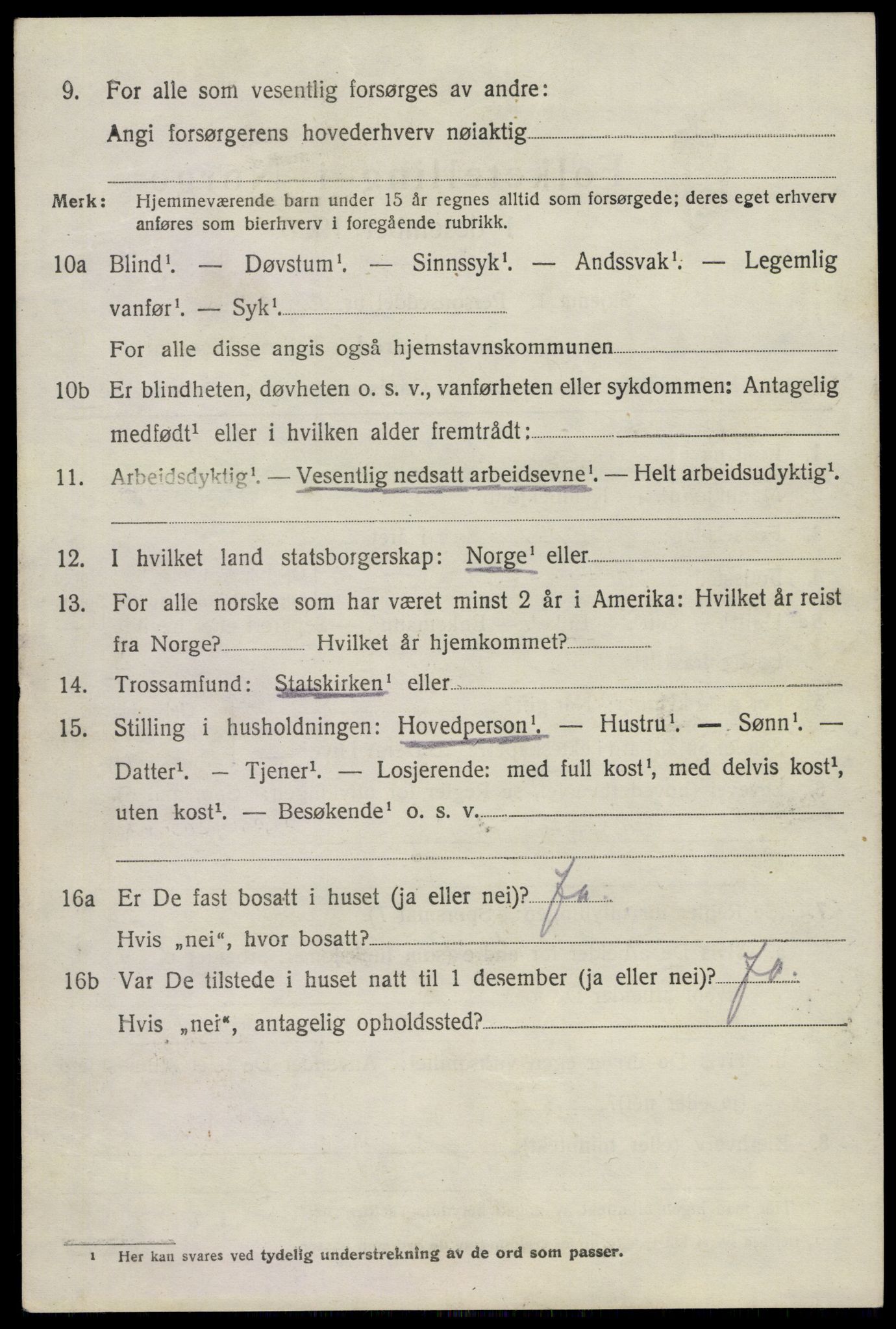 SAKO, Folketelling 1920 for 0725 Tjølling herred, 1920, s. 1544