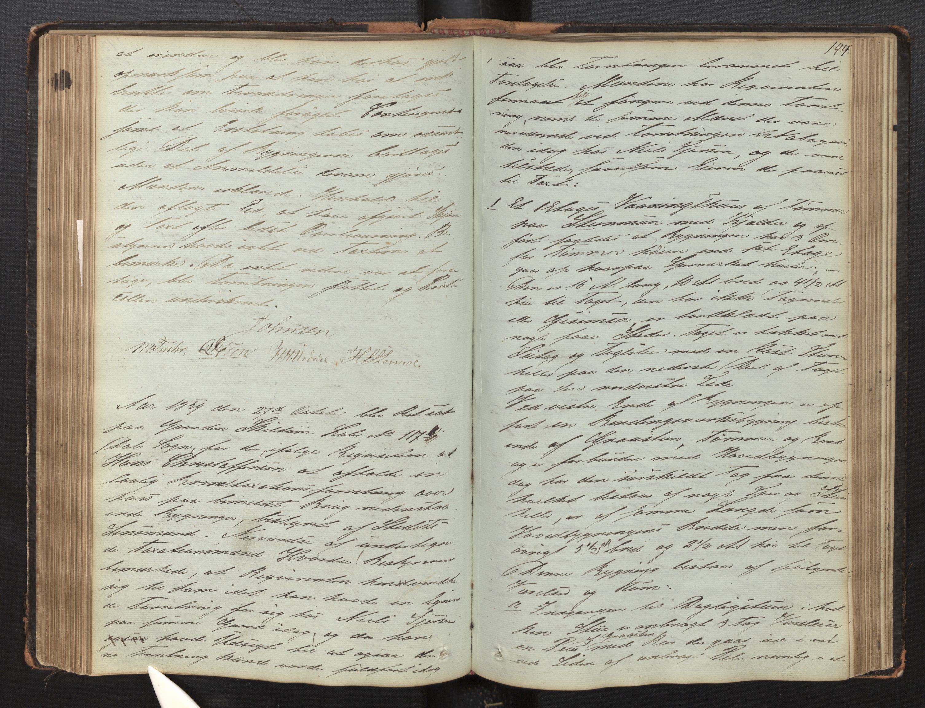 Lensmannen i Luster, AV/SAB-A-29301/0012/L0002: Branntakstprotokoll, 1846-1868, s. 143b-144a