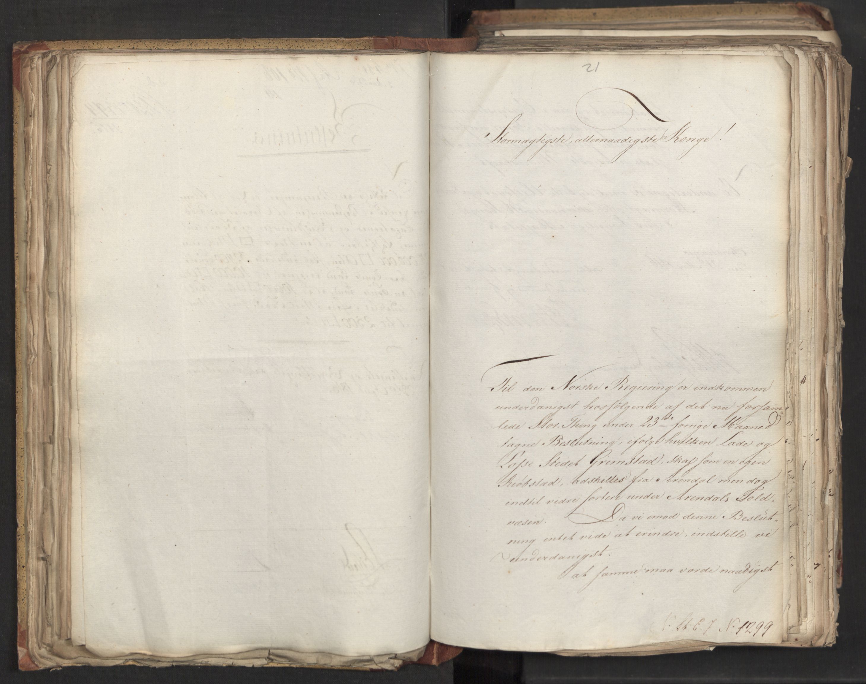 Statsrådsavdelingen i Stockholm, AV/RA-S-1003/D/Da/L0006: Regjeringsinnstillinger nr. 1247-1544, 1816, s. 101