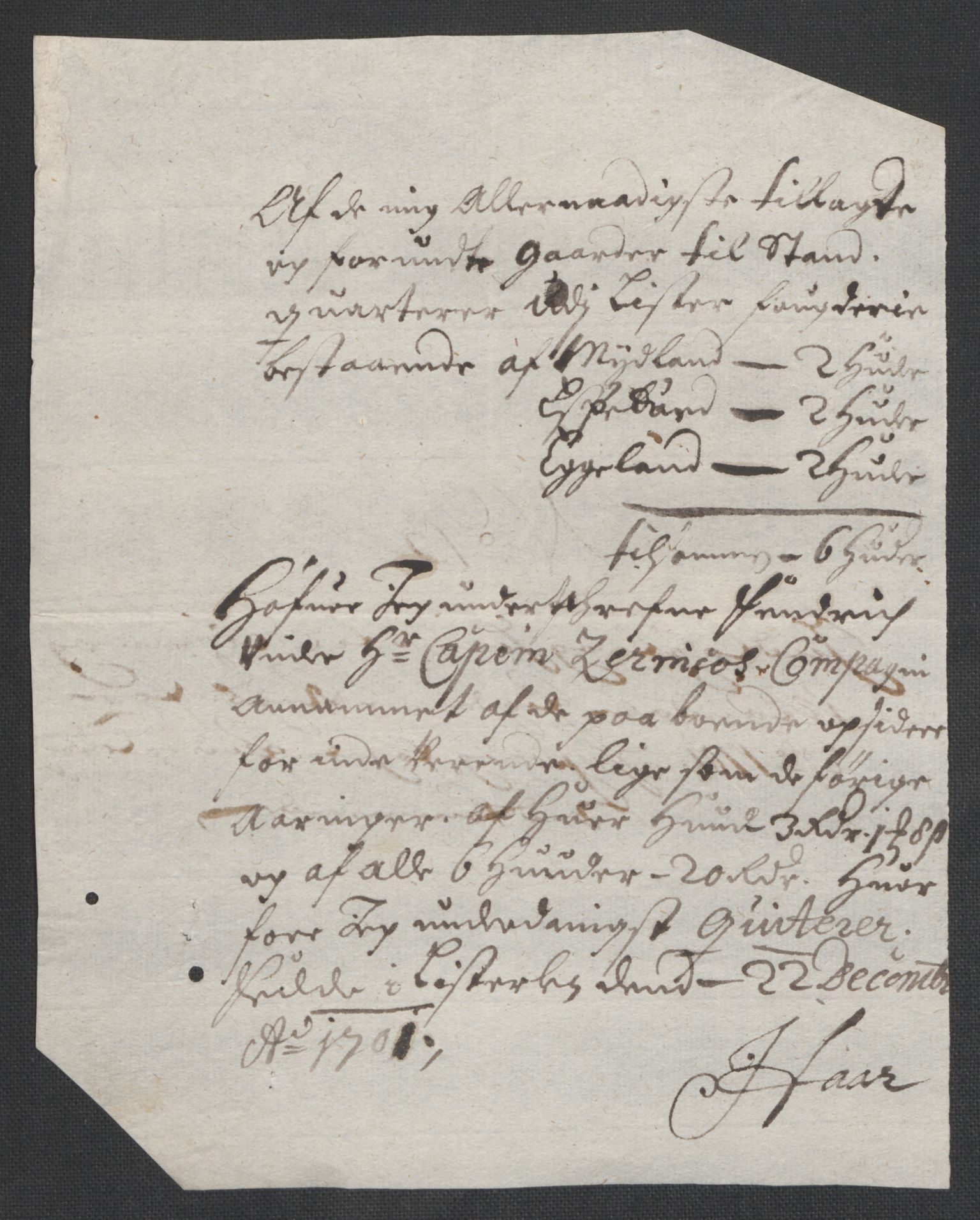 Rentekammeret inntil 1814, Reviderte regnskaper, Fogderegnskap, AV/RA-EA-4092/R43/L2549: Fogderegnskap Lista og Mandal, 1701-1702, s. 114