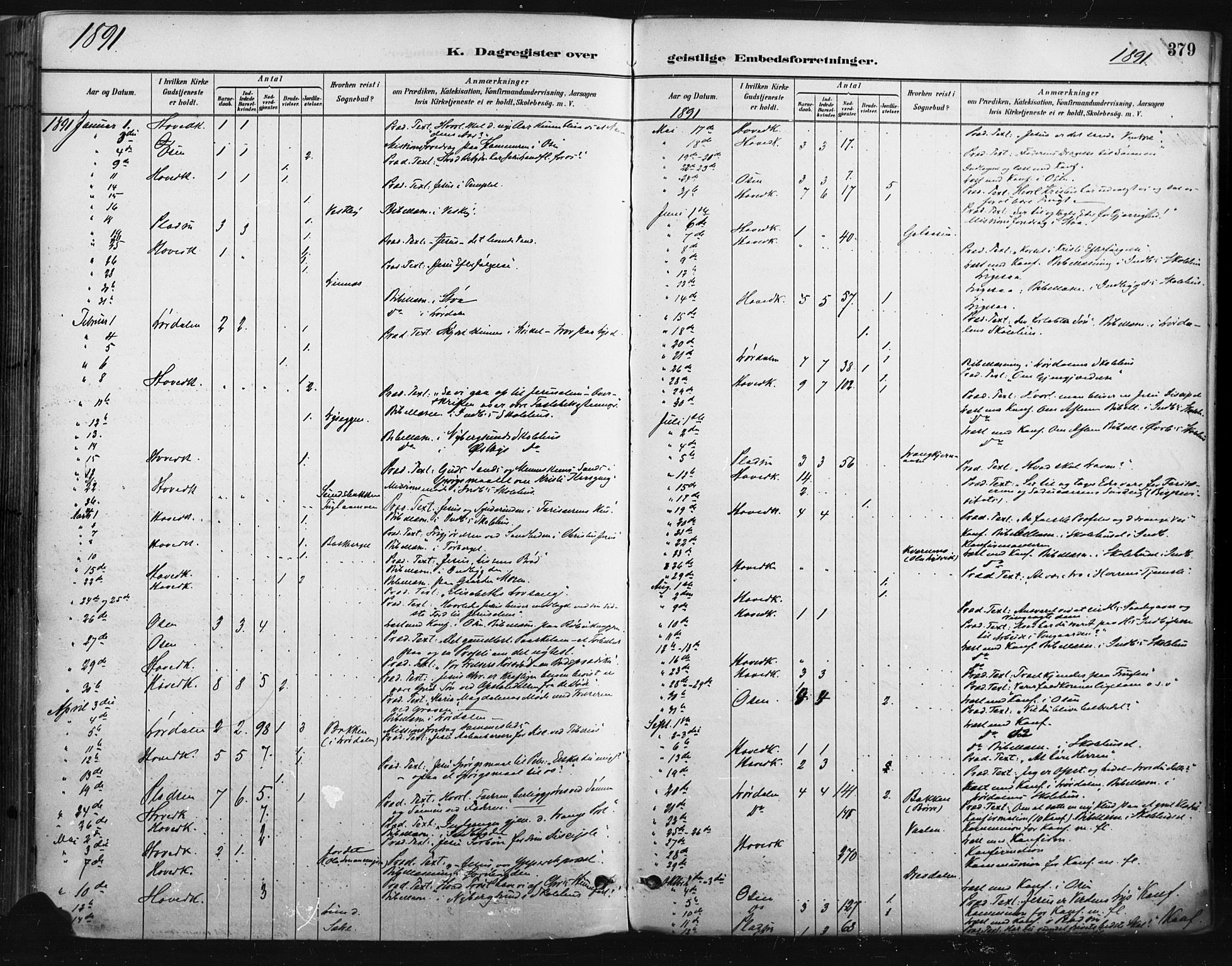 Trysil prestekontor, AV/SAH-PREST-046/H/Ha/Haa/L0009: Ministerialbok nr. 9, 1881-1897, s. 379