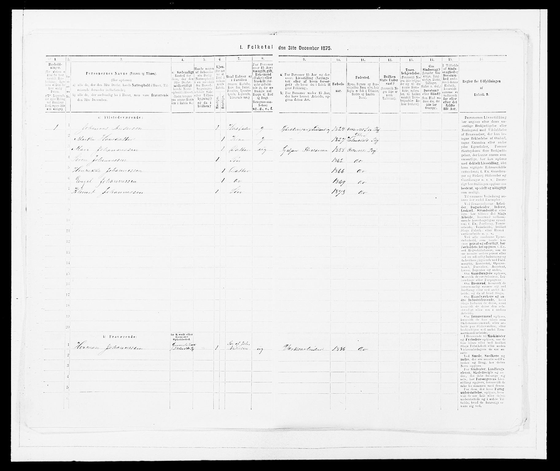 SAB, Folketelling 1875 for 1428P Askvoll prestegjeld, 1875, s. 72