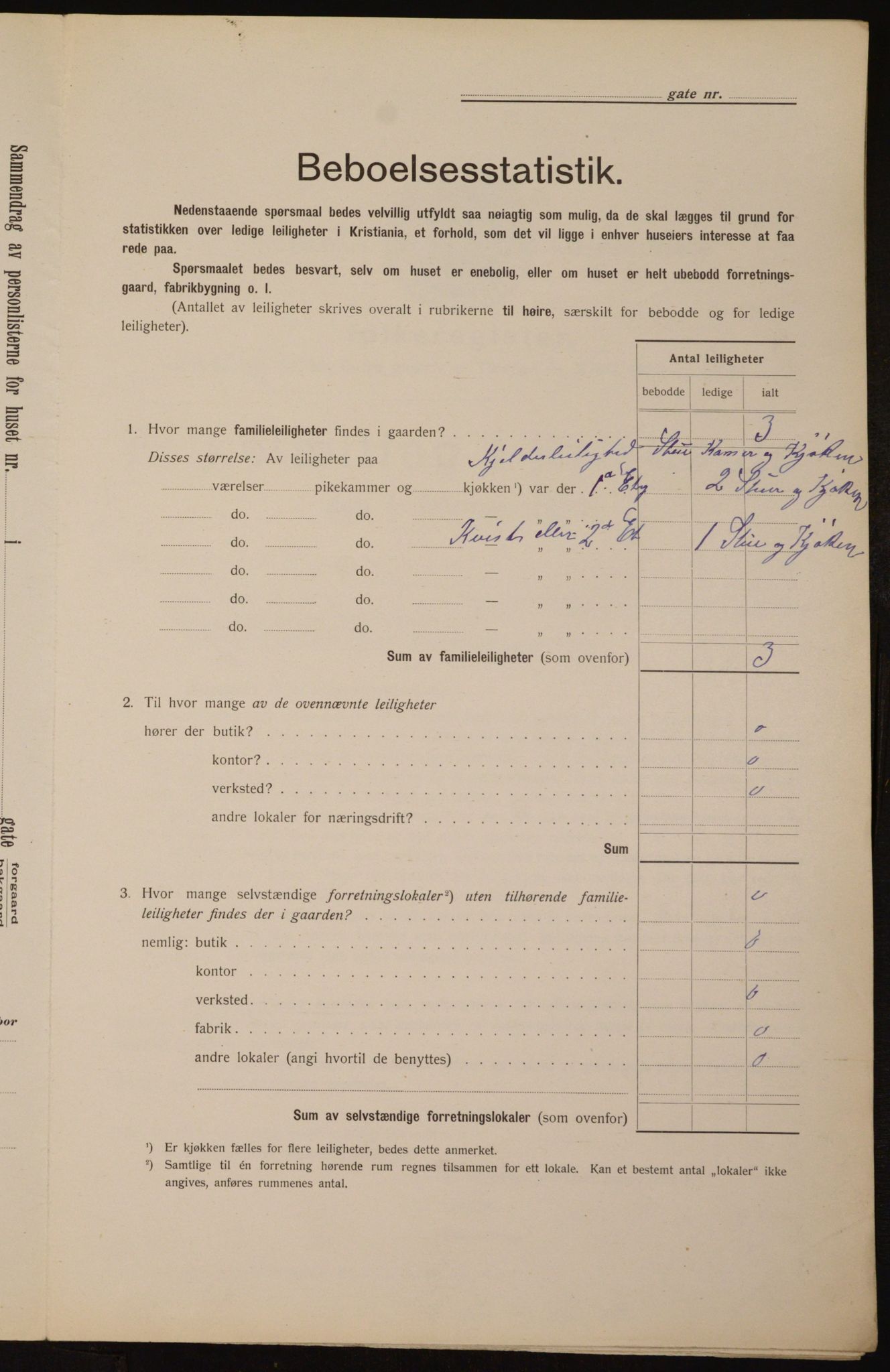 OBA, Kommunal folketelling 1.2.1912 for Kristiania, 1912, s. 106130