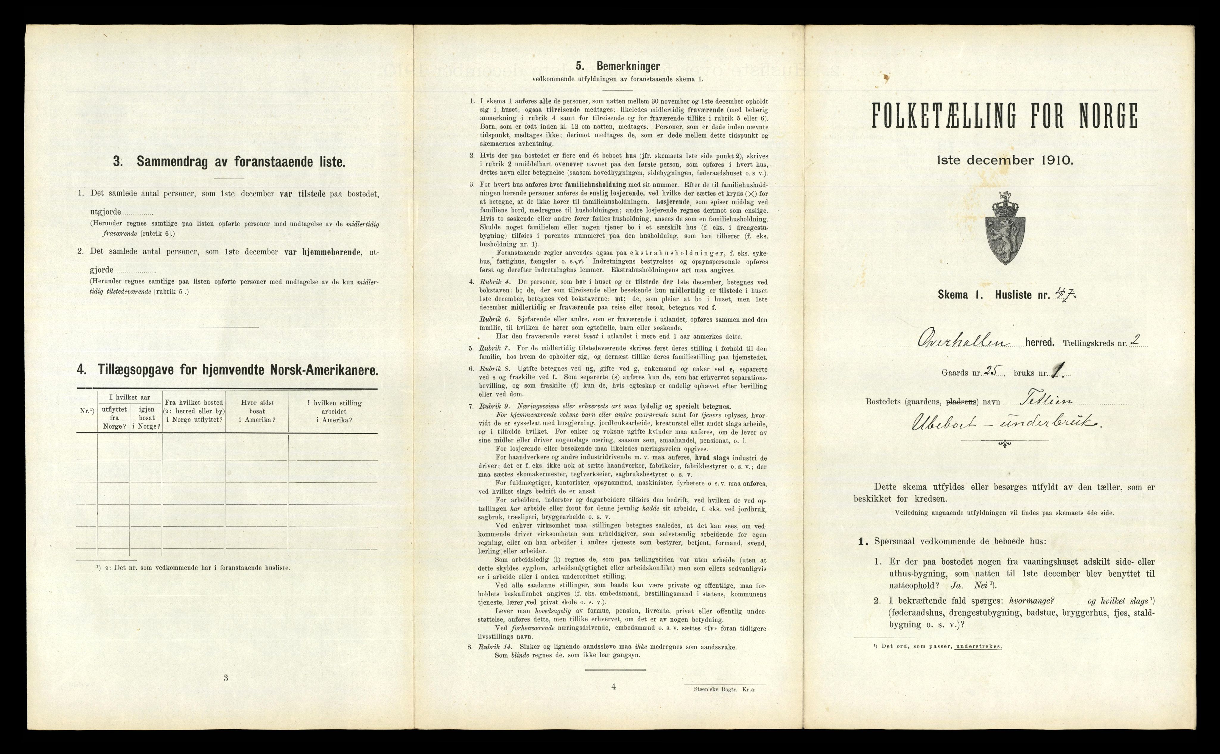 RA, Folketelling 1910 for 1744 Overhalla herred, 1910, s. 265