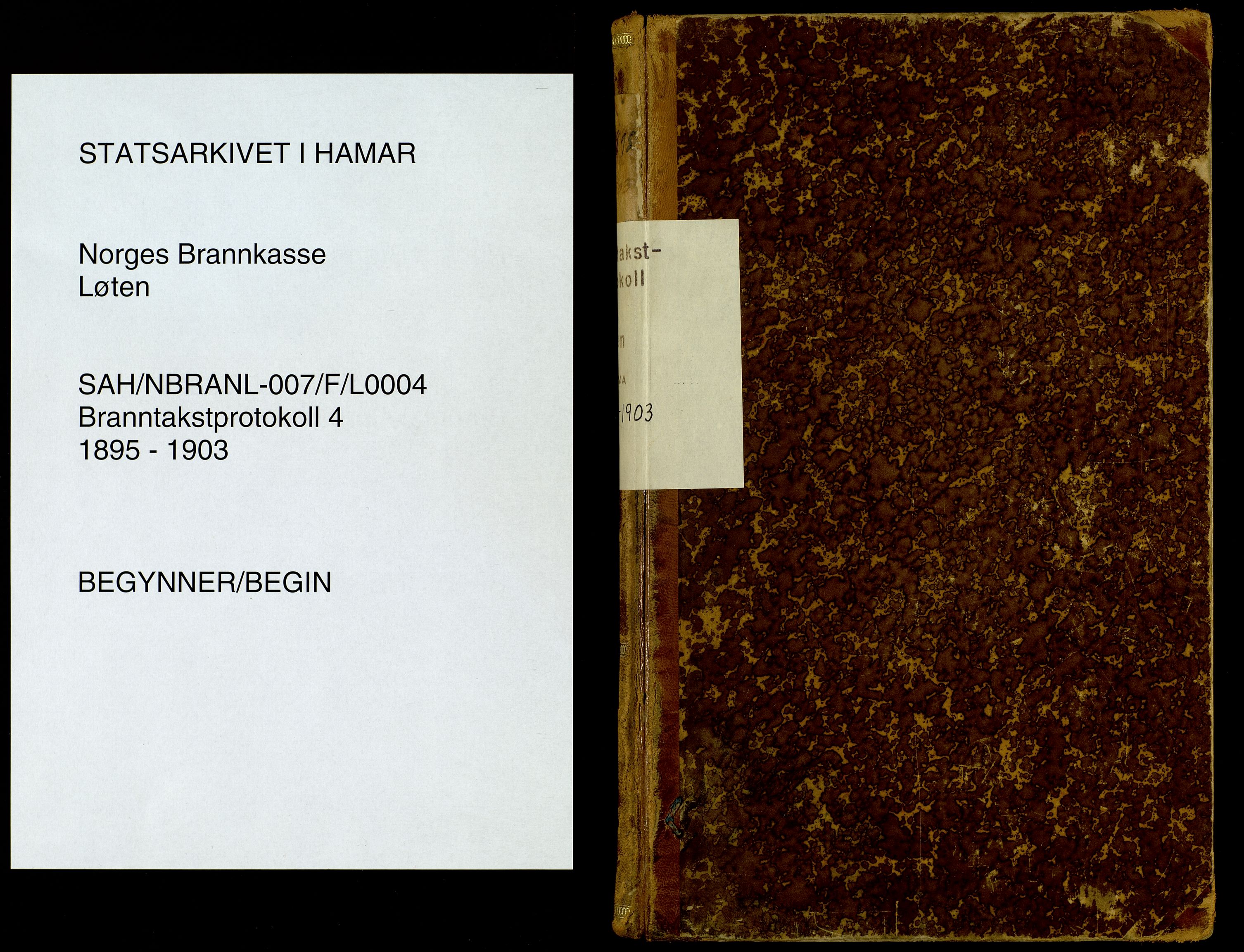 Norges Brannkasse, Løten, AV/SAH-NBRANL-007/F/L0004: Branntakstprotokoll, 1895-1903
