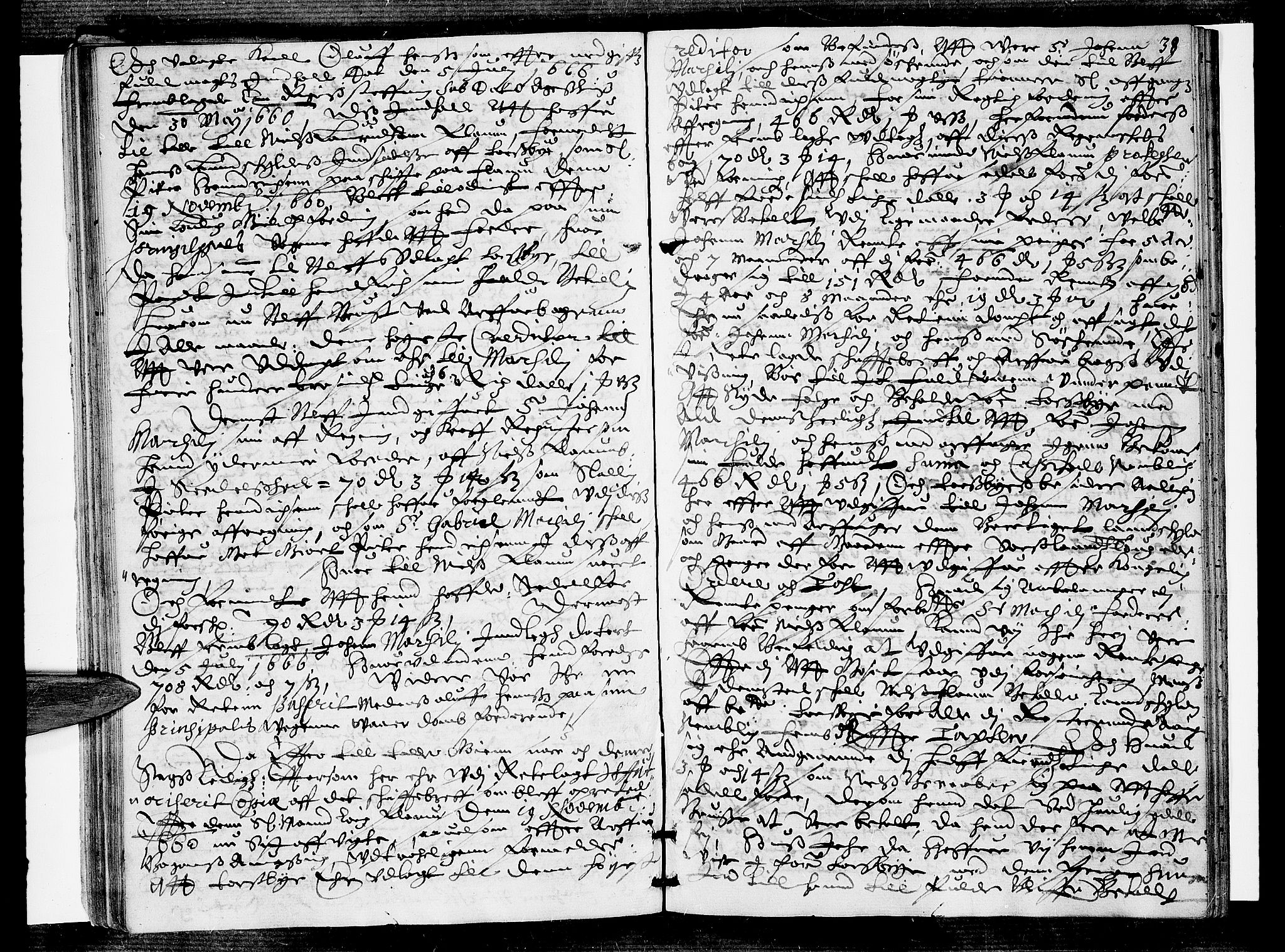 Eiker, Modum og Sigdal sorenskriveri, SAKO/A-123/F/Fa/Faa/L0032: Tingbok, 1666, s. 38