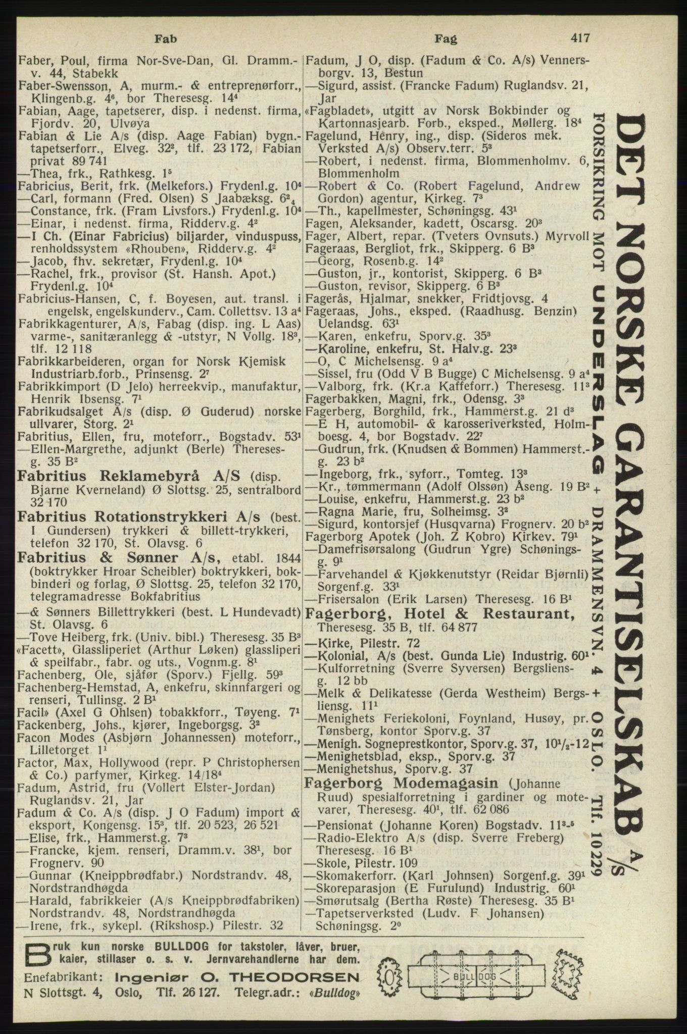 Kristiania/Oslo adressebok, PUBL/-, 1940, s. 435