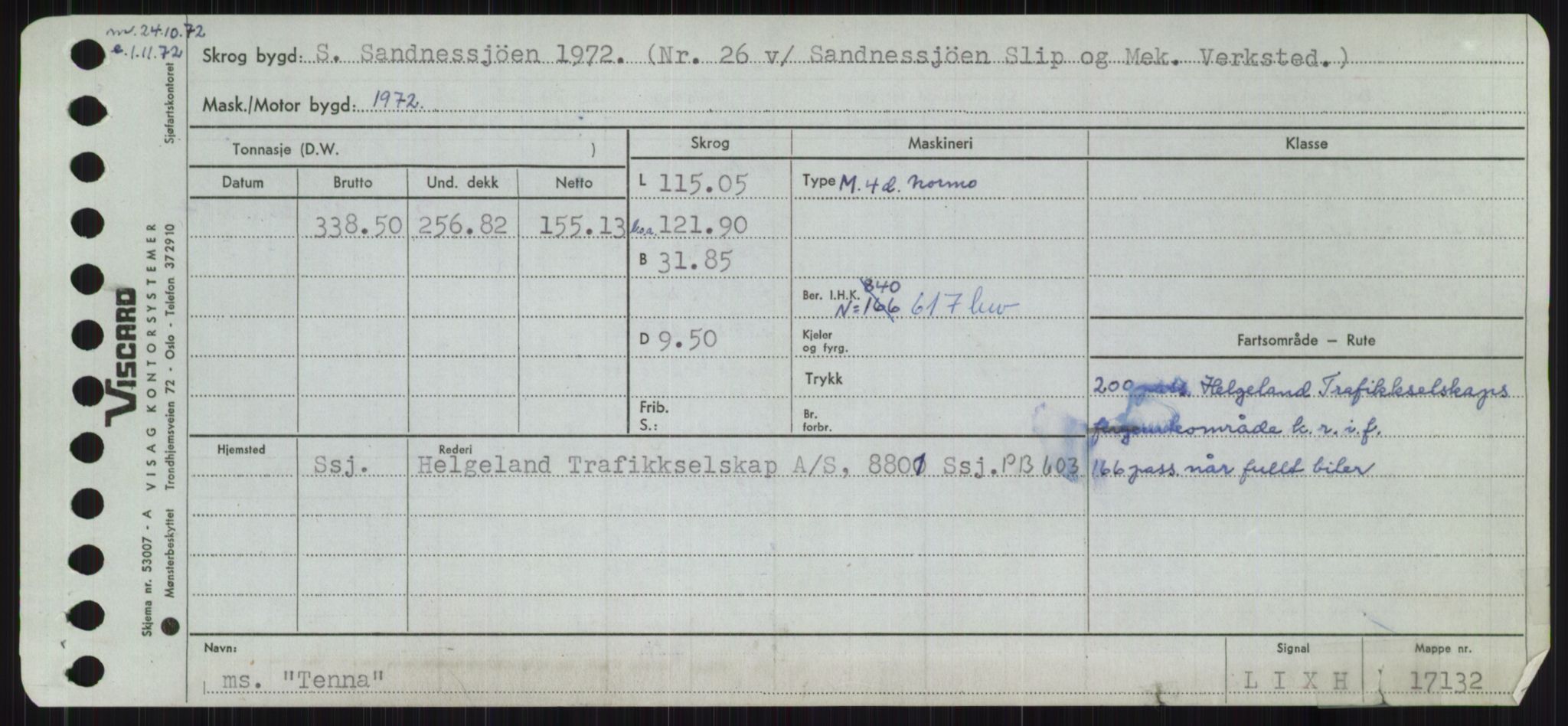 Sjøfartsdirektoratet med forløpere, Skipsmålingen, AV/RA-S-1627/H/Ha/L0006/0001: Fartøy, Sver-Å / Fartøy, Sver-T, s. 309