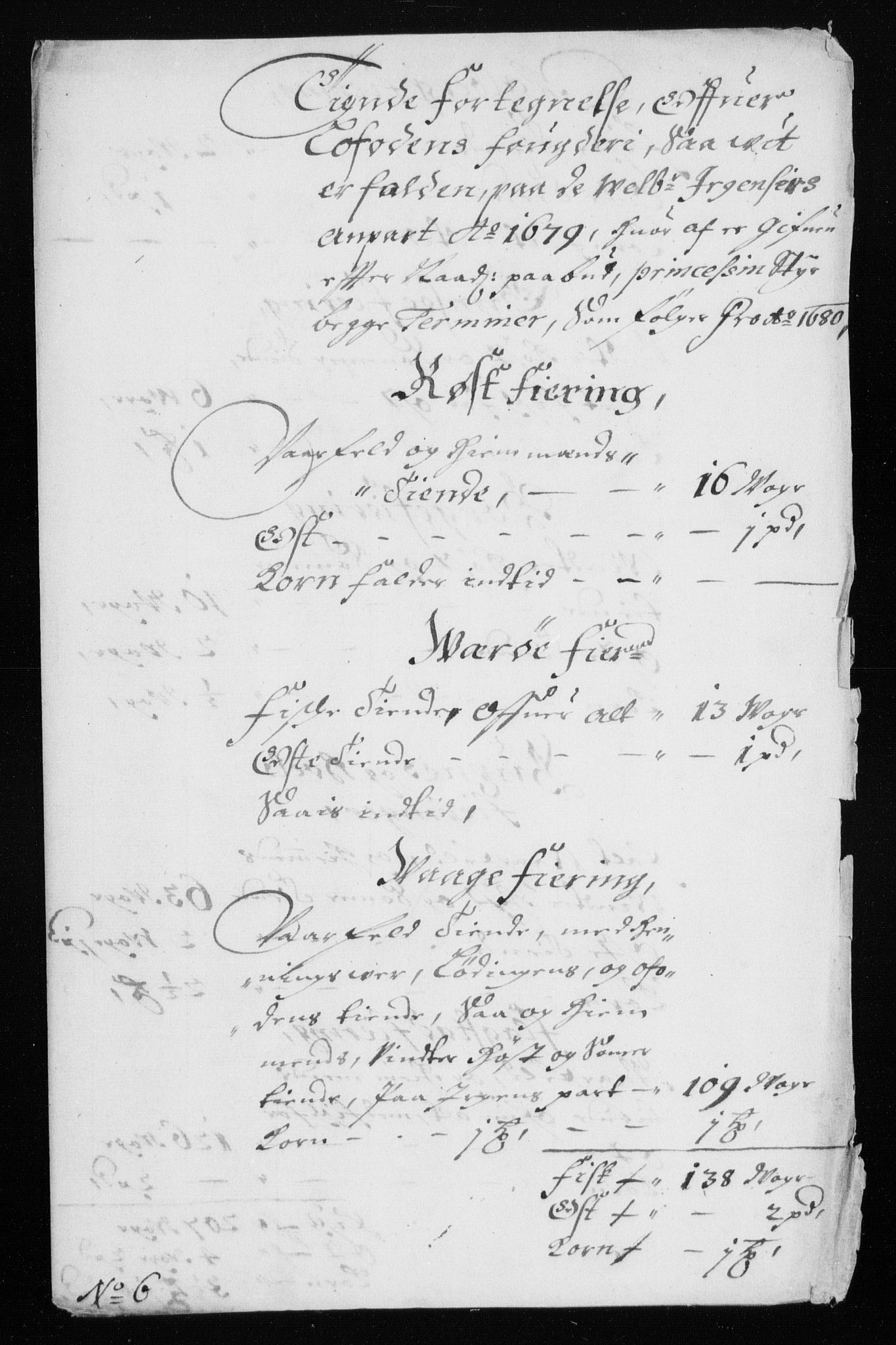 Rentekammeret inntil 1814, Reviderte regnskaper, Stiftamtstueregnskaper, Trondheim stiftamt og Nordland amt, AV/RA-EA-6044/R/Rh/L0007: Nordland amt, 1680