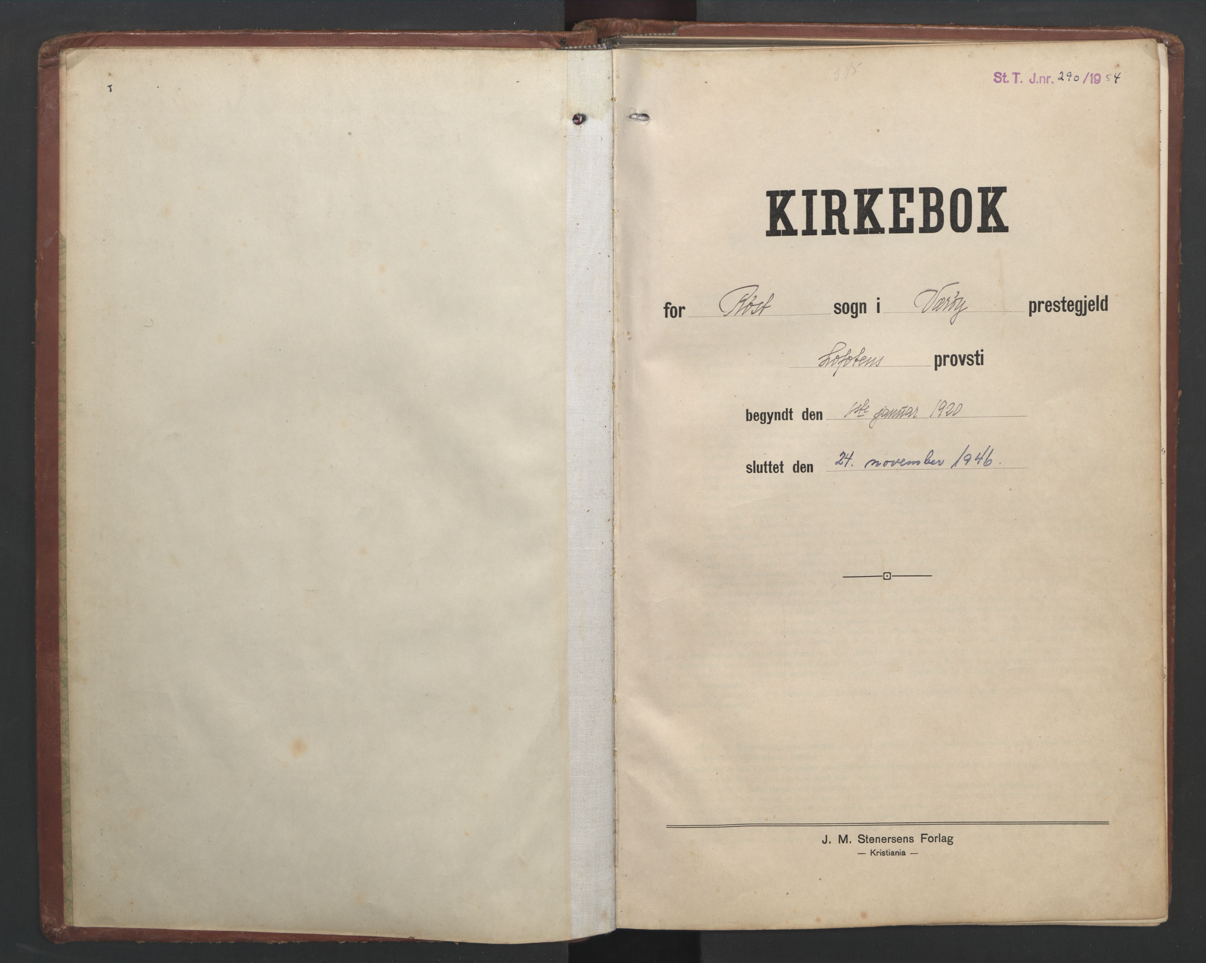 Ministerialprotokoller, klokkerbøker og fødselsregistre - Nordland, SAT/A-1459/808/L0132: Klokkerbok nr. 808C03, 1920-1946