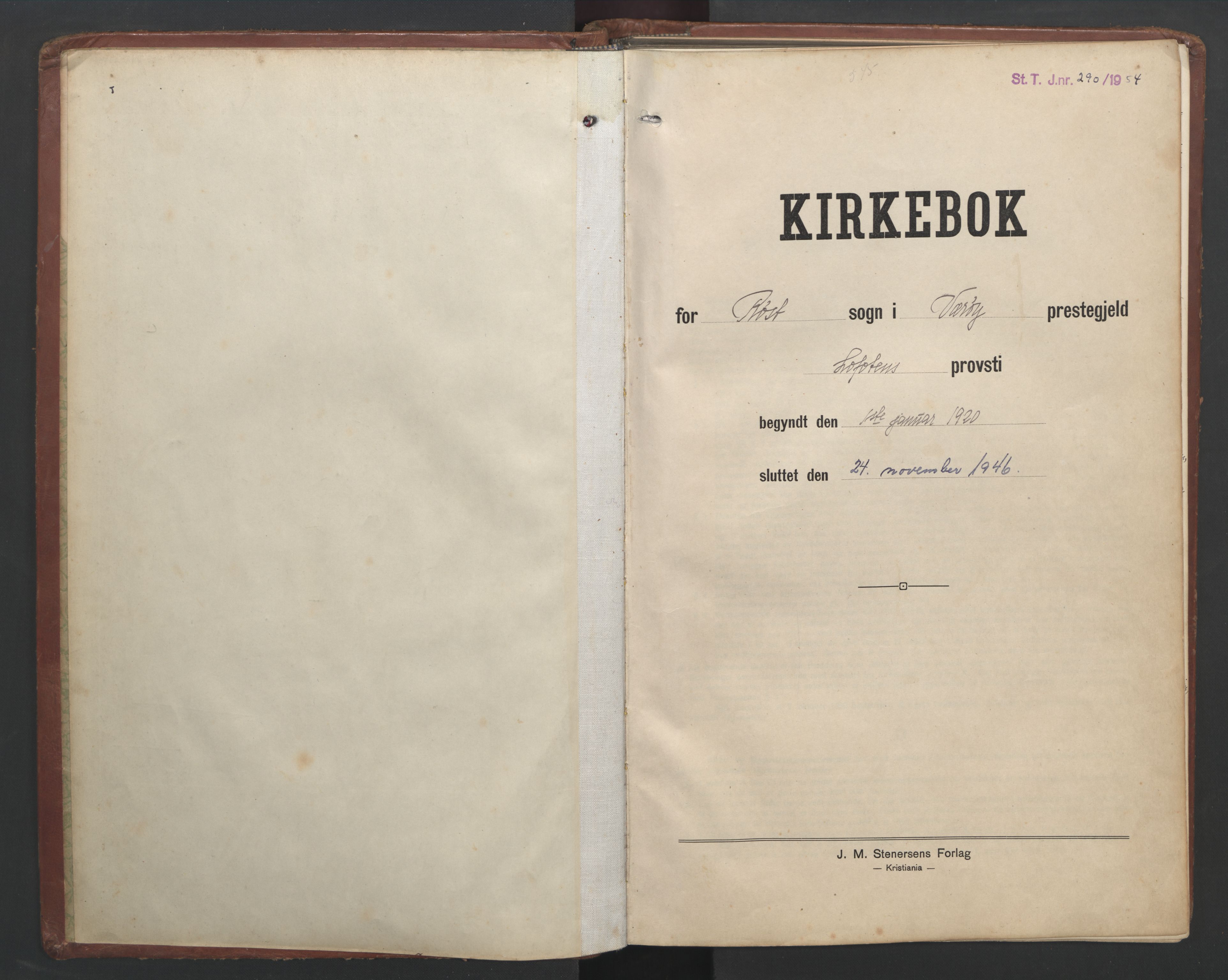 Ministerialprotokoller, klokkerbøker og fødselsregistre - Nordland, AV/SAT-A-1459/808/L0132: Klokkerbok nr. 808C03, 1920-1946