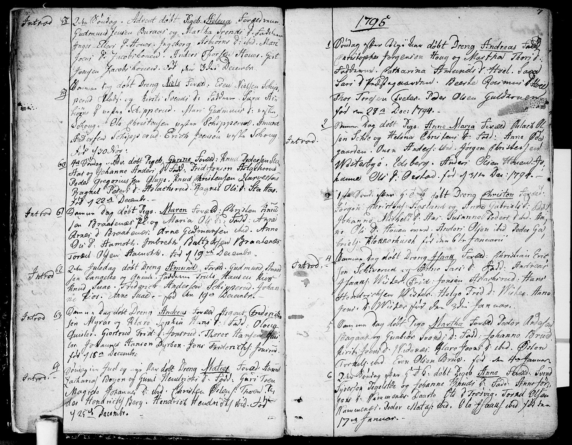 Skiptvet prestekontor Kirkebøker, AV/SAO-A-20009/F/Fa/L0004: Ministerialbok nr. 4, 1794-1814, s. 7