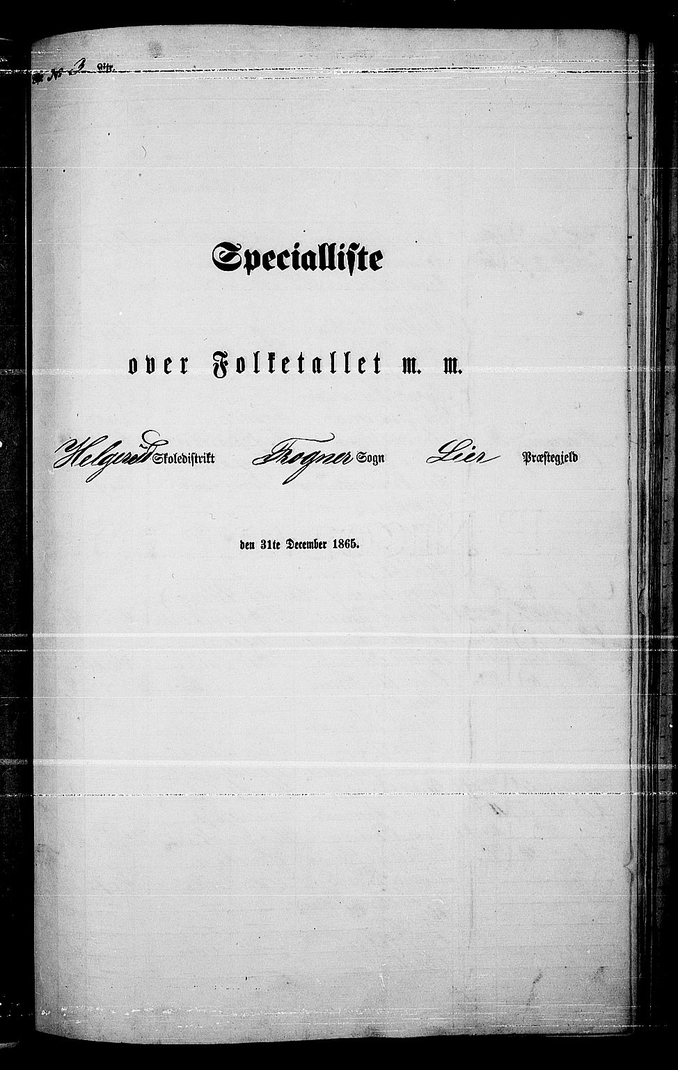 RA, Folketelling 1865 for 0626P Lier prestegjeld, 1865, s. 69