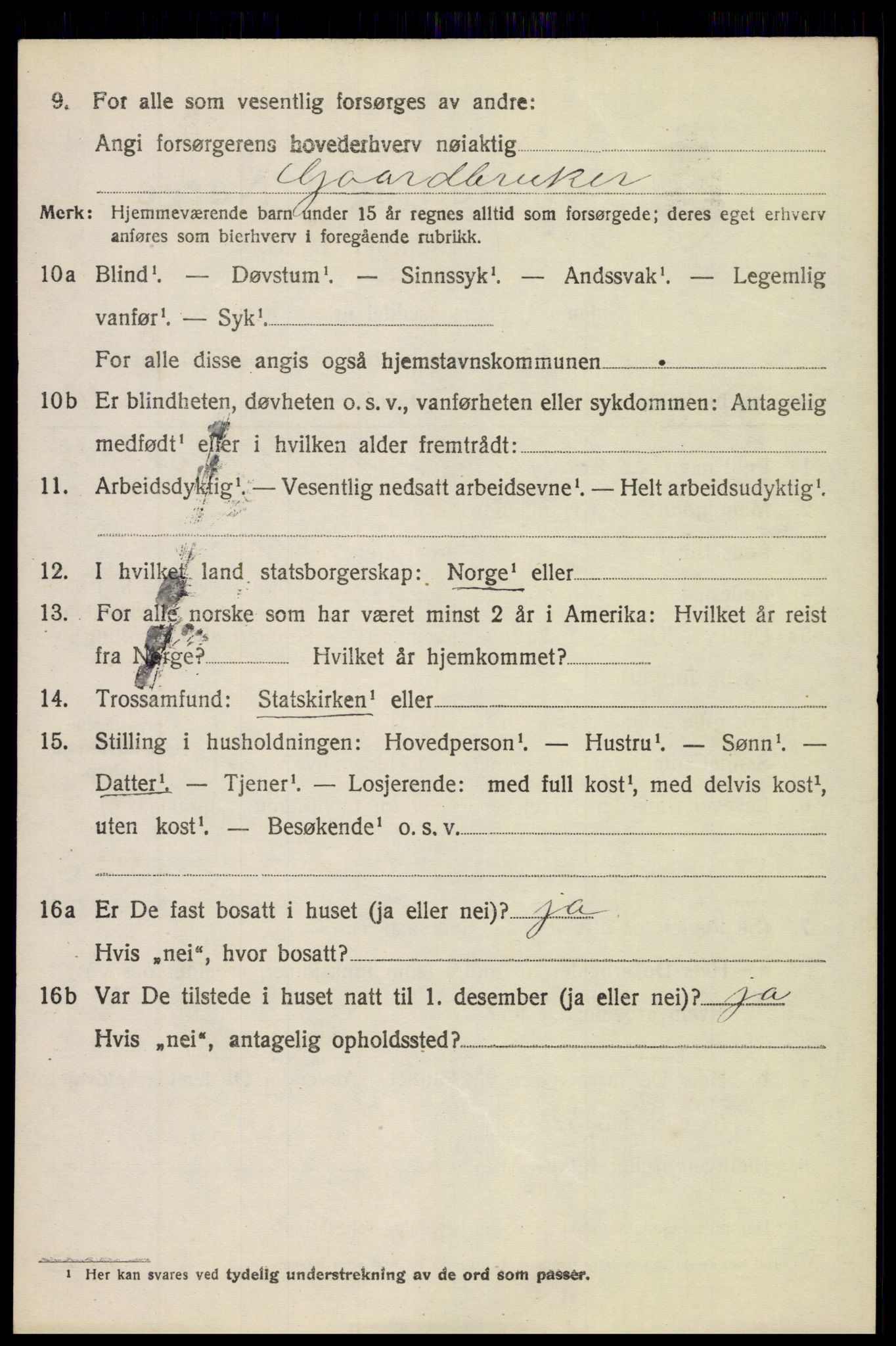 SAH, Folketelling 1920 for 0541 Etnedal herred, 1920, s. 1285