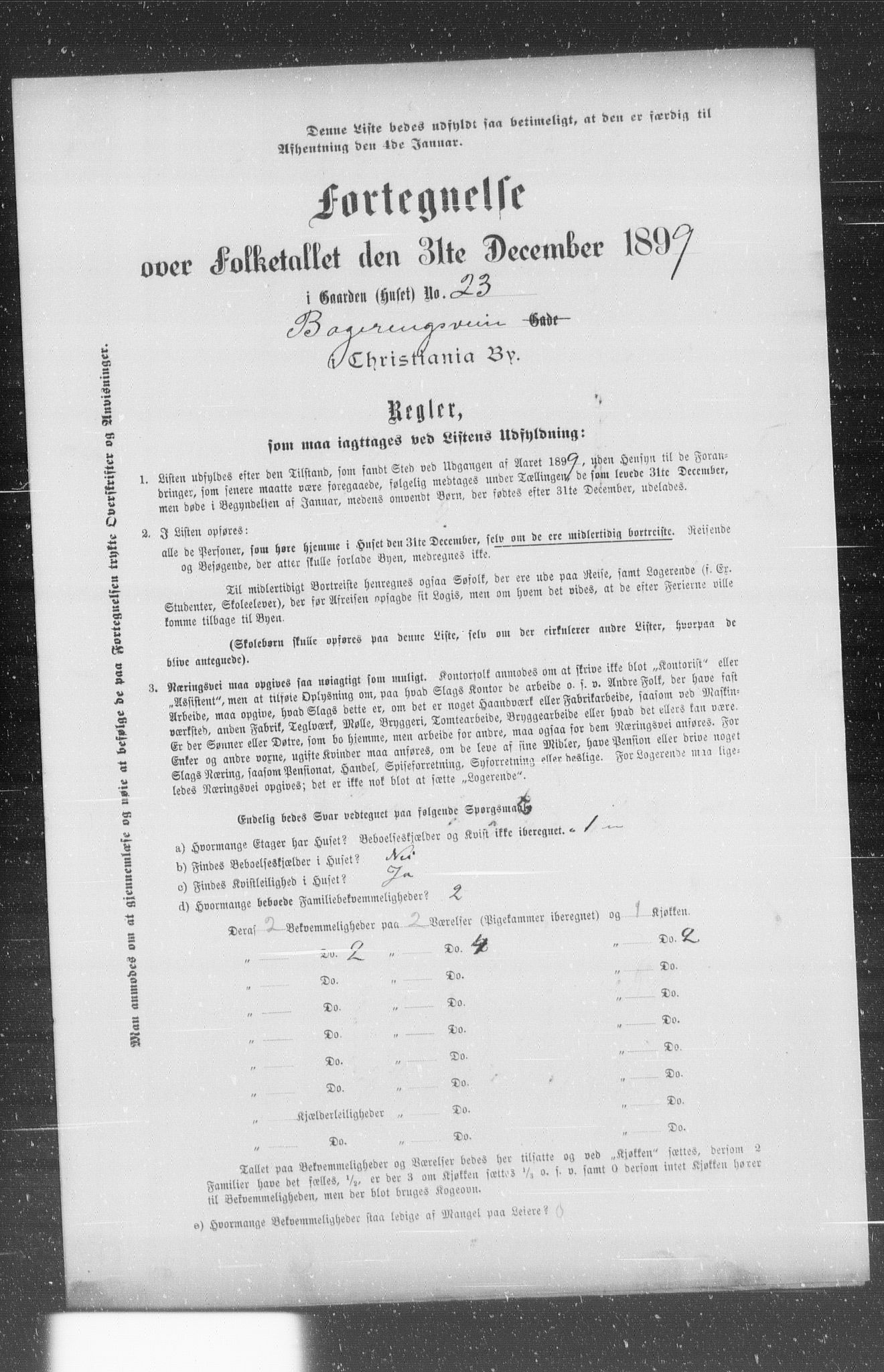 OBA, Kommunal folketelling 31.12.1899 for Kristiania kjøpstad, 1899, s. 442