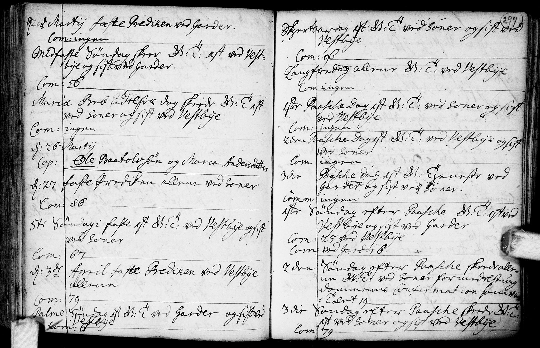 Vestby prestekontor Kirkebøker, AV/SAO-A-10893/F/Fa/L0001.b: Ministerialbok nr. I 1B, 1714-1759, s. 297
