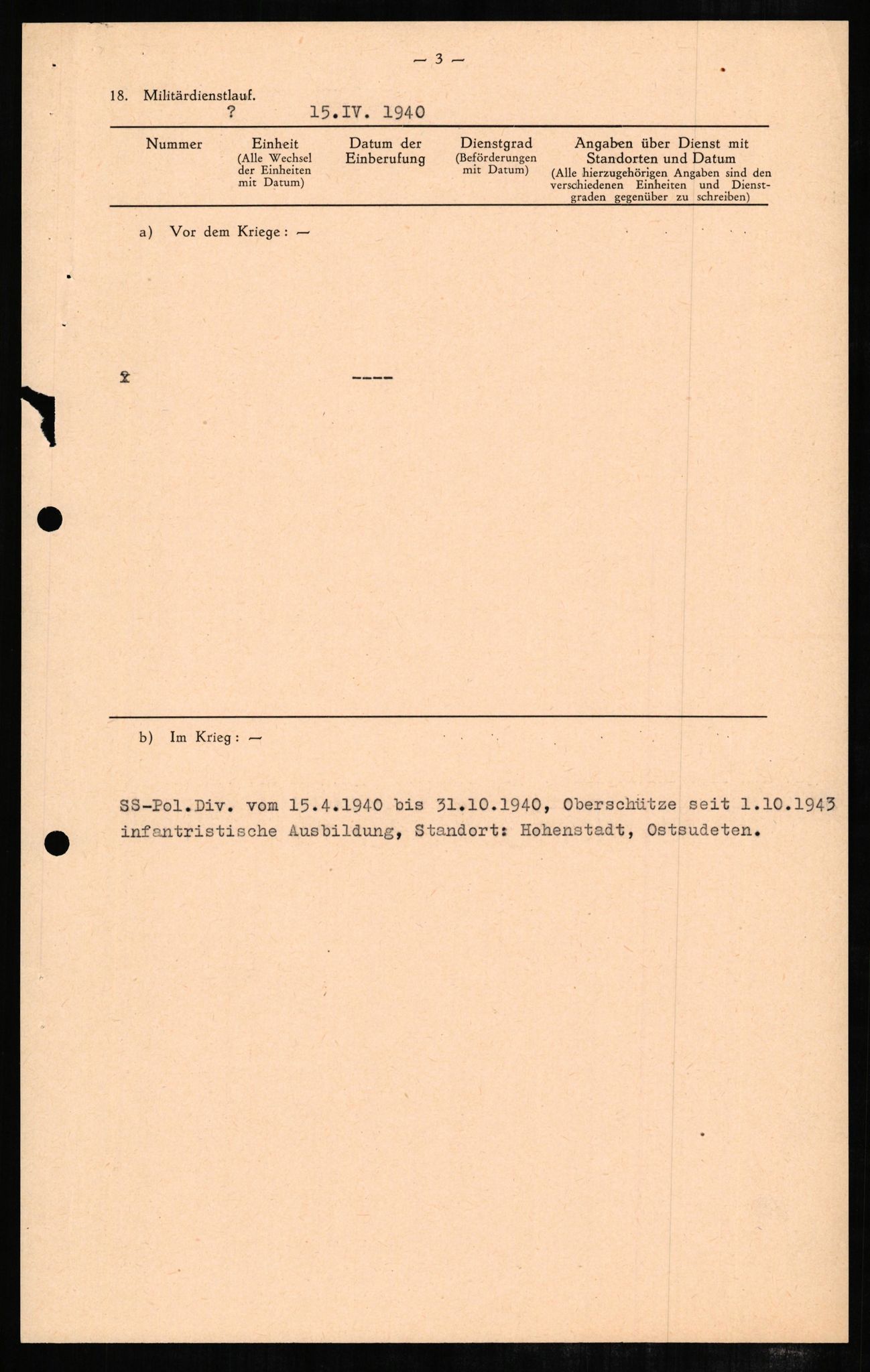 Forsvaret, Forsvarets overkommando II, RA/RAFA-3915/D/Db/L0005: CI Questionaires. Tyske okkupasjonsstyrker i Norge. Tyskere., 1945-1946, s. 348