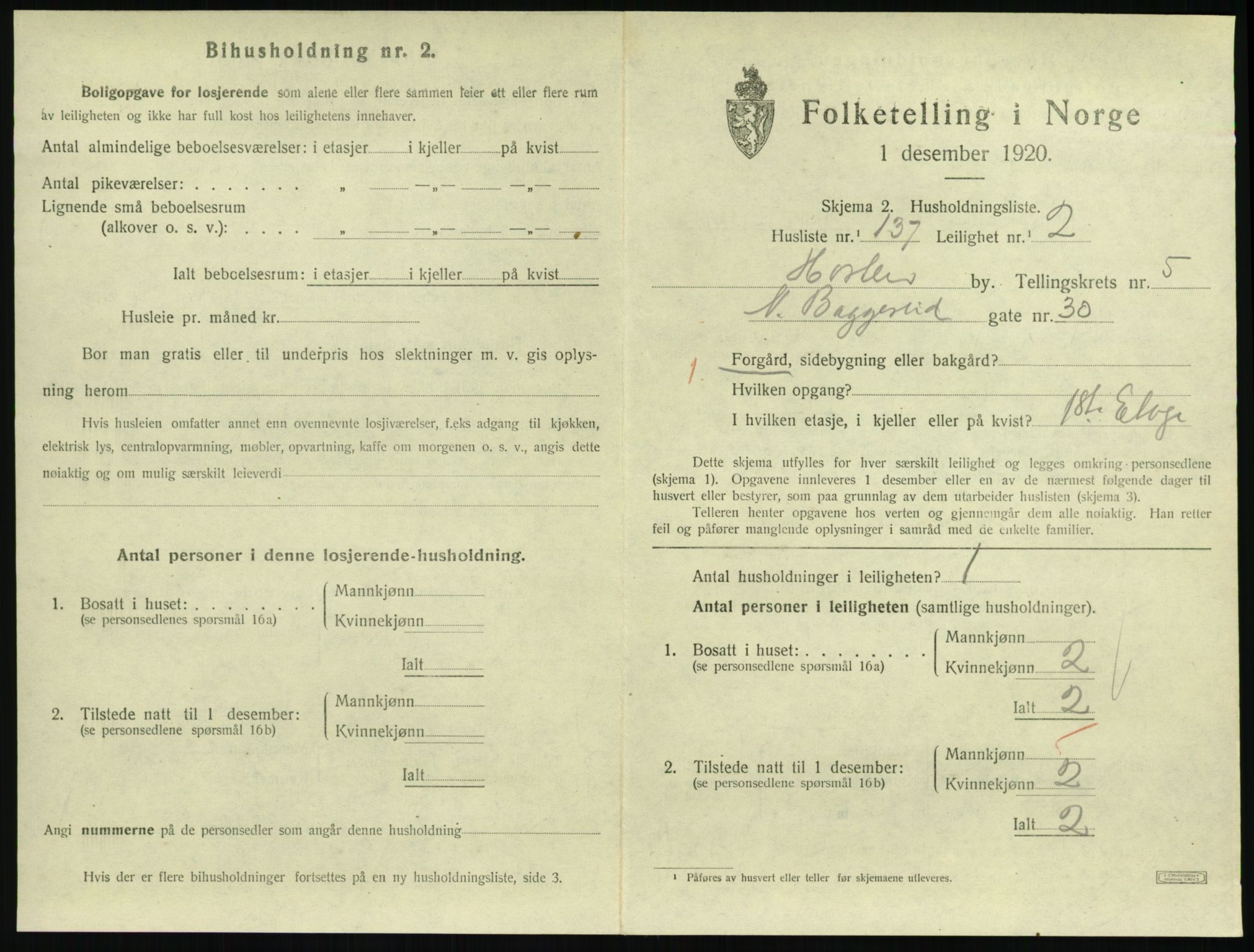 SAKO, Folketelling 1920 for 0703 Horten kjøpstad, 1920, s. 6135