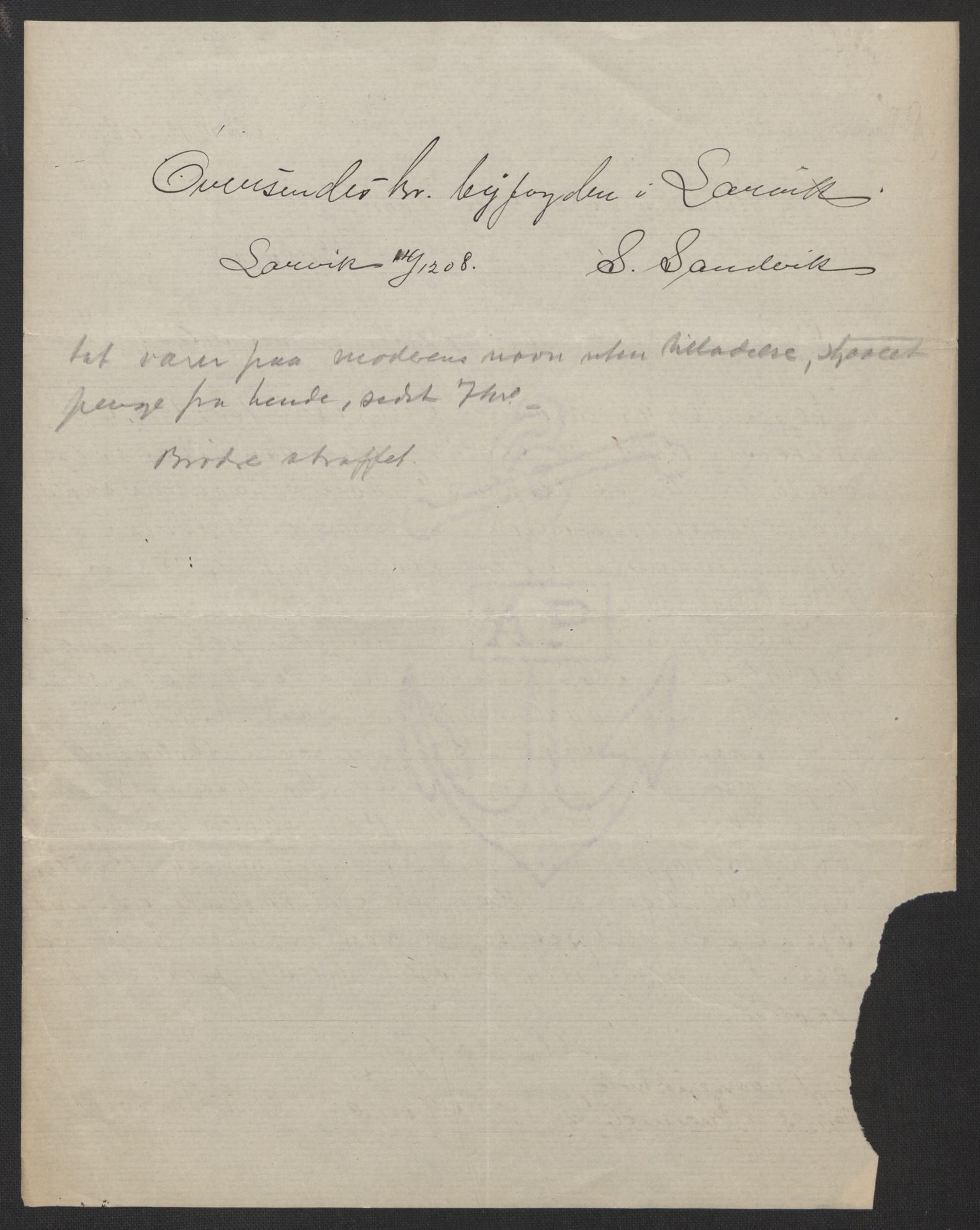 Falstad skolehjem, AV/RA-S-1676/E/Eb/L0009: Elevmapper løpenr. 189-209, 1909-1916, s. 27