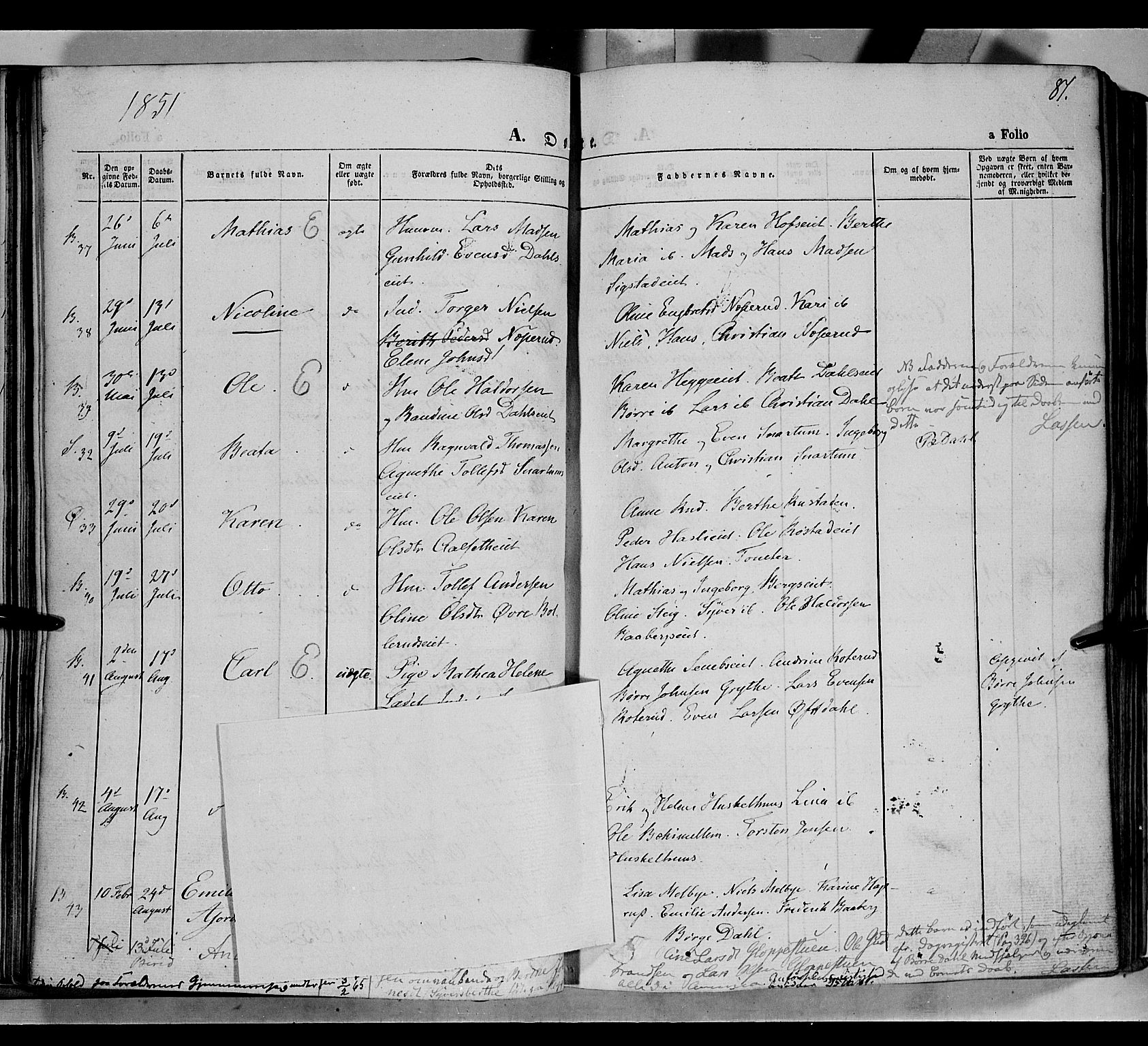 Biri prestekontor, AV/SAH-PREST-096/H/Ha/Haa/L0005: Ministerialbok nr. 5, 1843-1854, s. 81