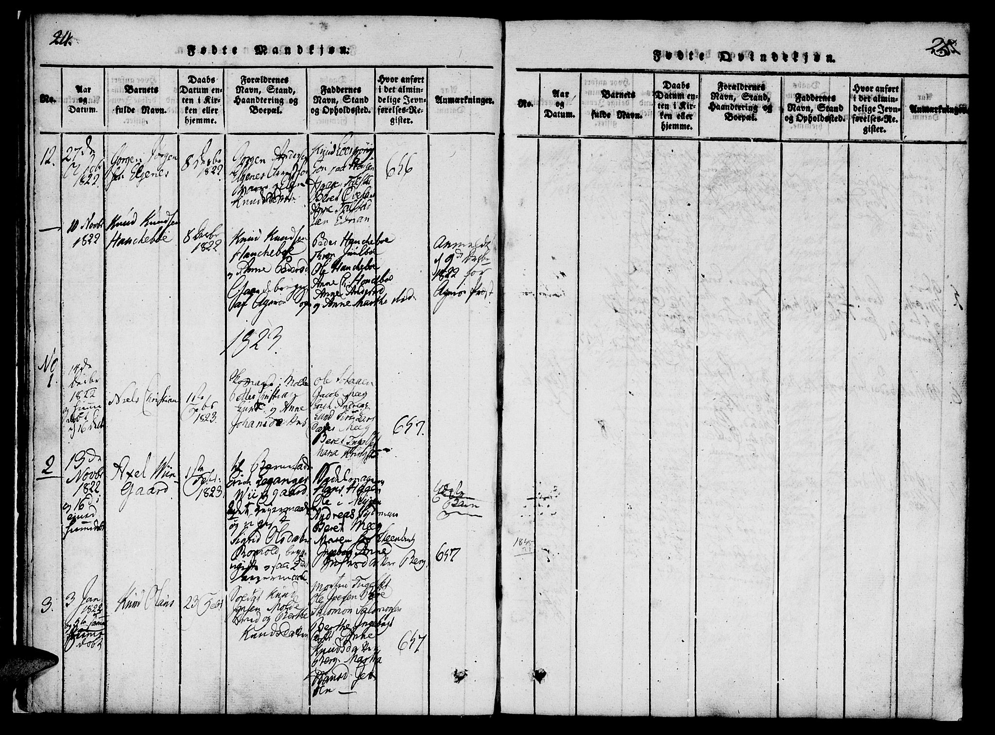 Ministerialprotokoller, klokkerbøker og fødselsregistre - Møre og Romsdal, AV/SAT-A-1454/558/L0688: Ministerialbok nr. 558A02, 1818-1843, s. 24-25