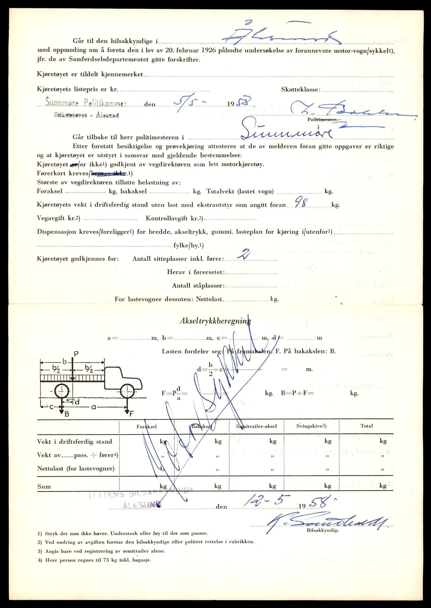 Møre og Romsdal vegkontor - Ålesund trafikkstasjon, AV/SAT-A-4099/F/Fe/L0041: Registreringskort for kjøretøy T 13710 - T 13905, 1927-1998, s. 504