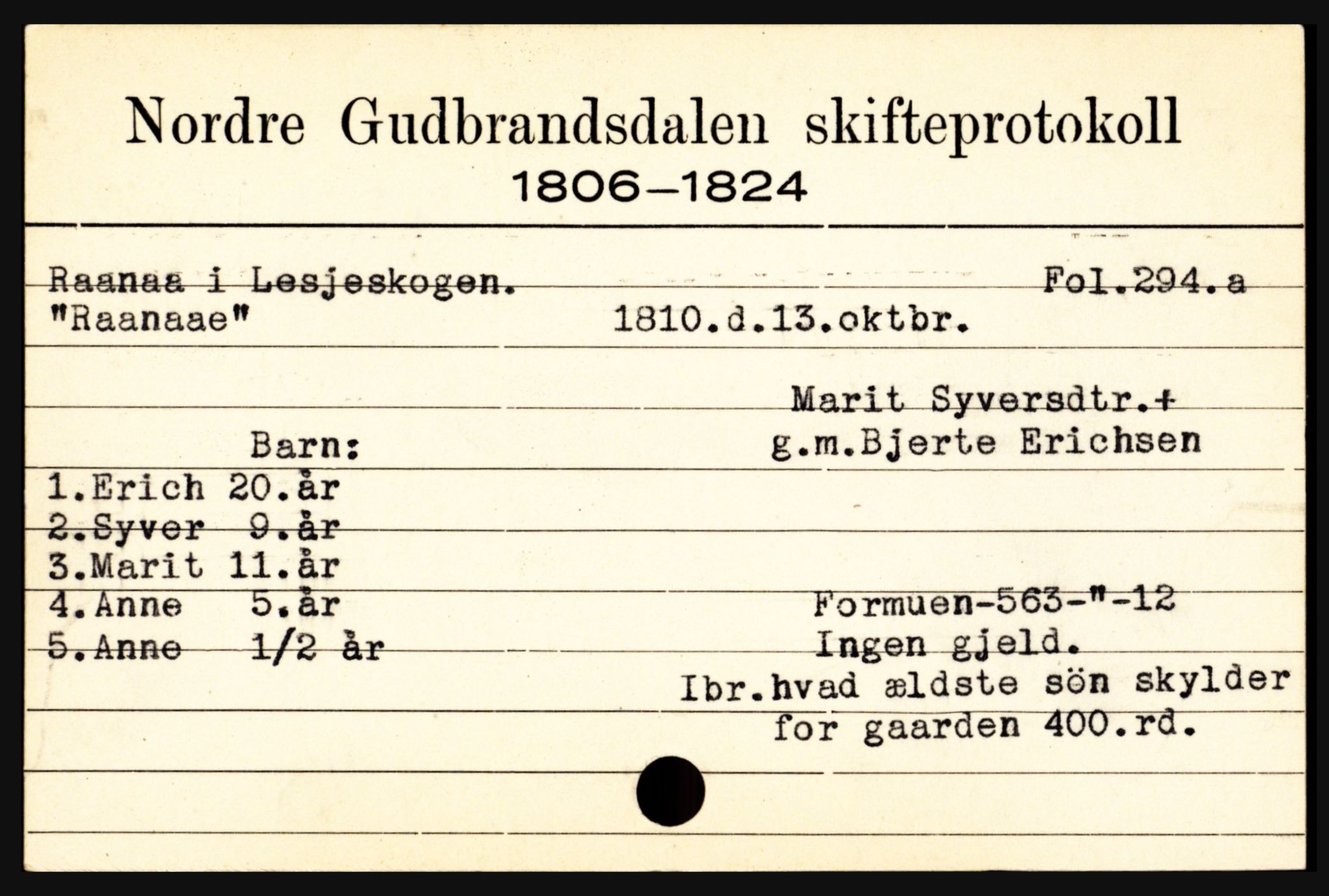 Nord-Gudbrandsdal tingrett, SAH/TING-002/J, 1658-1900, s. 10901