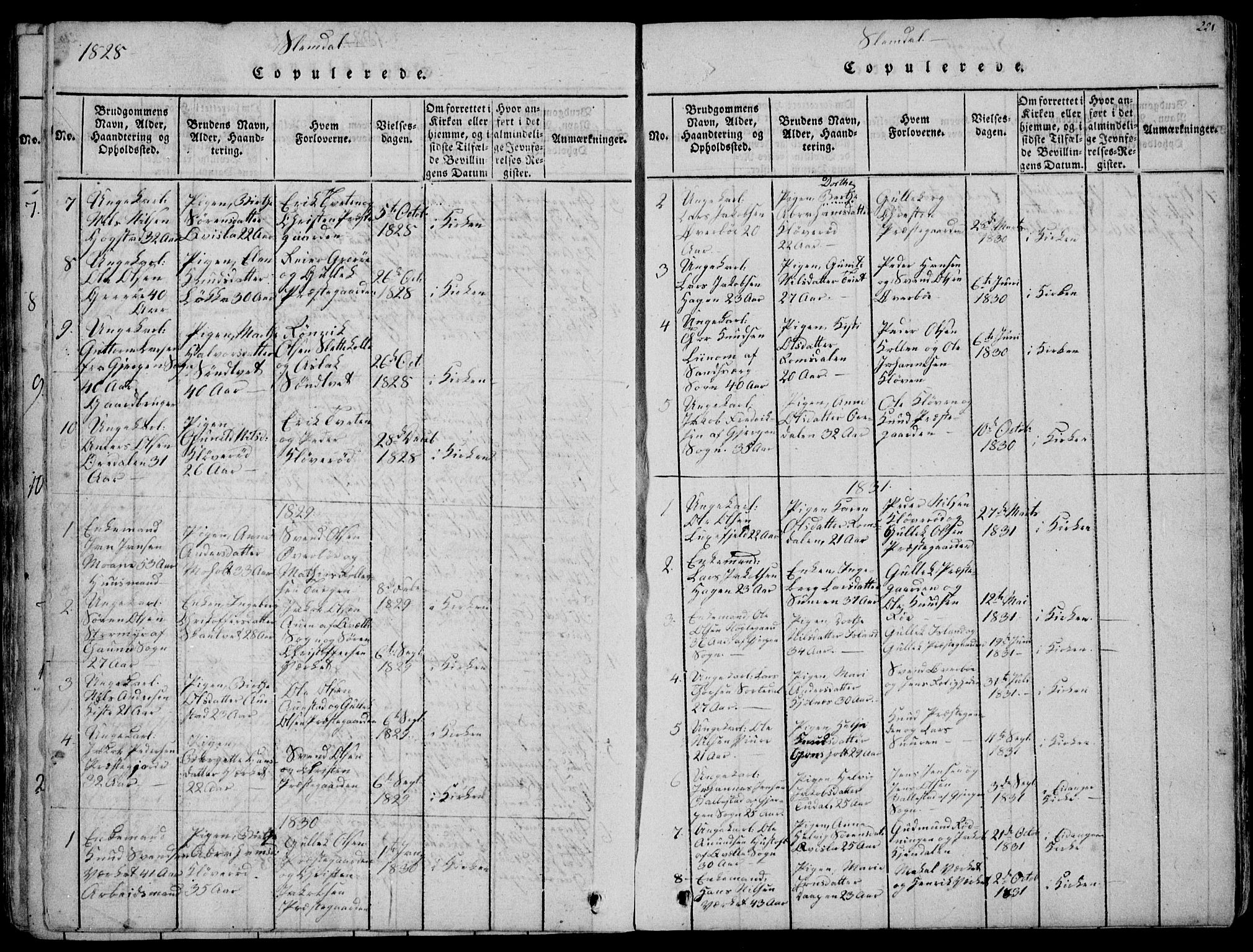 Eidanger kirkebøker, AV/SAKO-A-261/F/Fa/L0007: Ministerialbok nr. 7, 1814-1831, s. 221