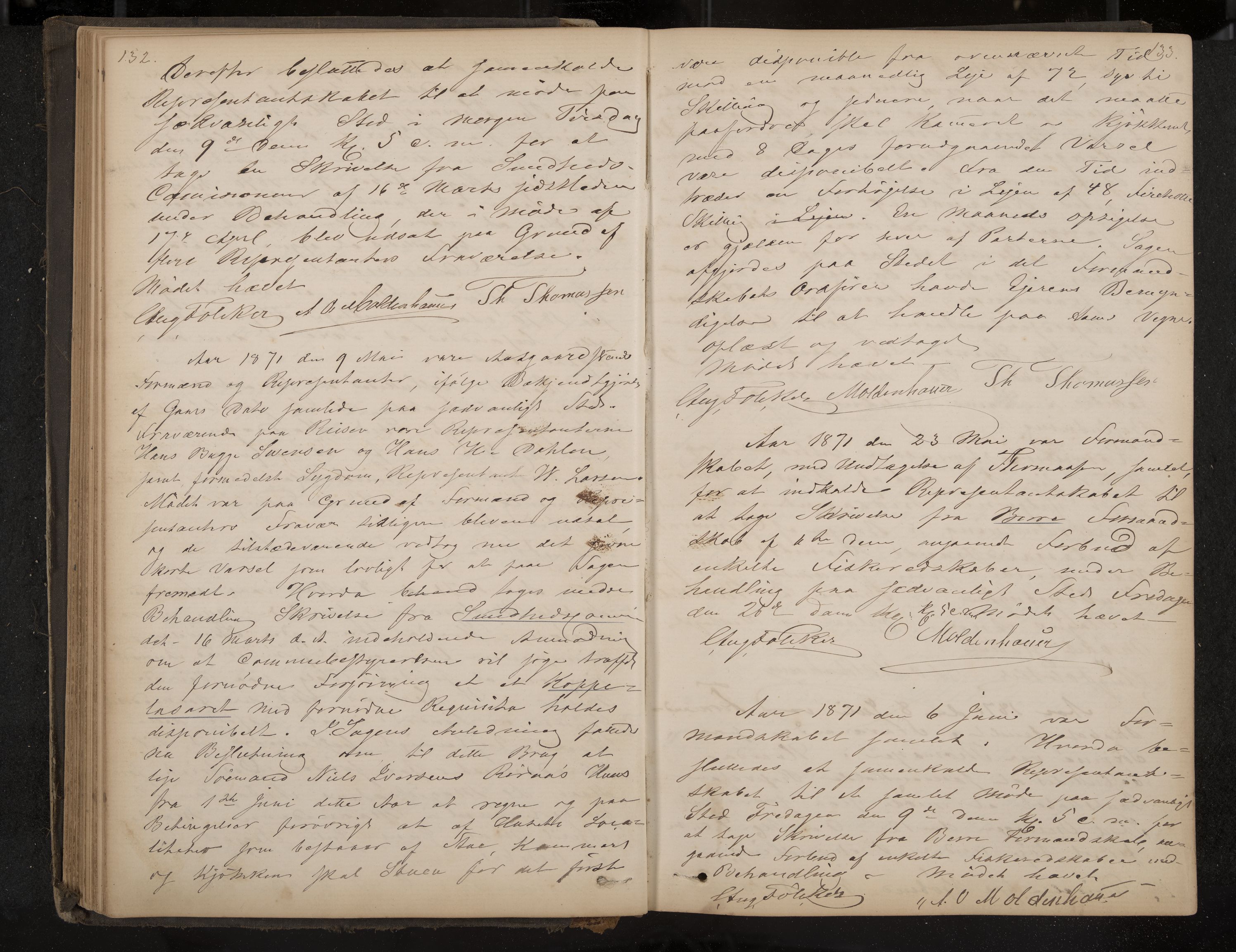 Åsgårdstrand formannskap og sentraladministrasjon, IKAK/0704021/A/L0002: Møtebok, 1865-1890, s. 132-133