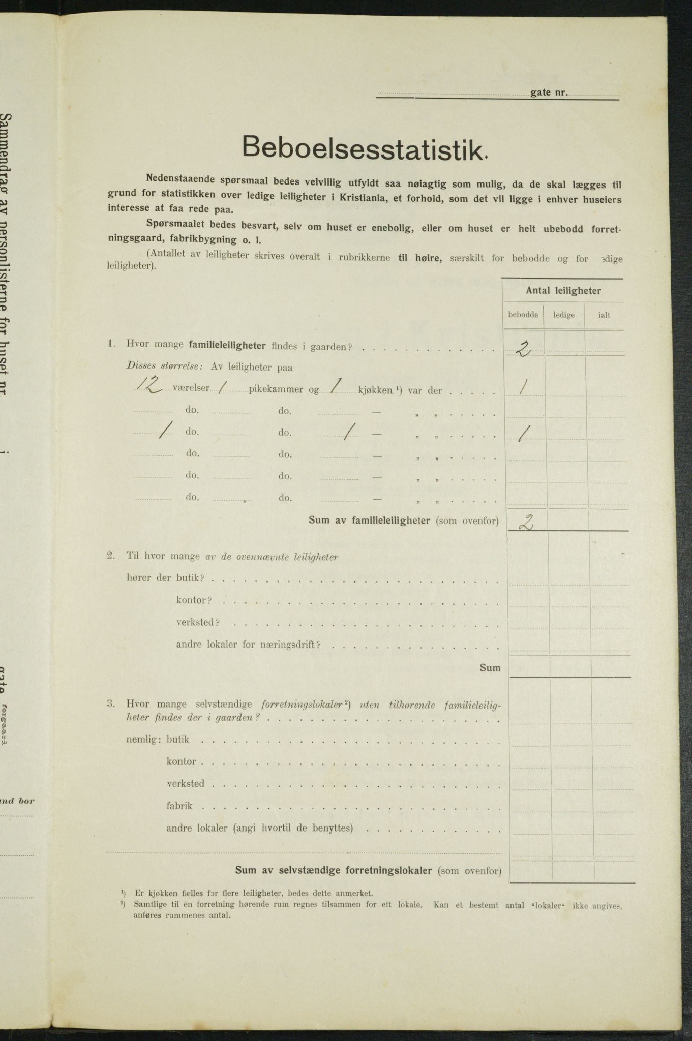 OBA, Kommunal folketelling 1.2.1914 for Kristiania, 1914, s. 128910