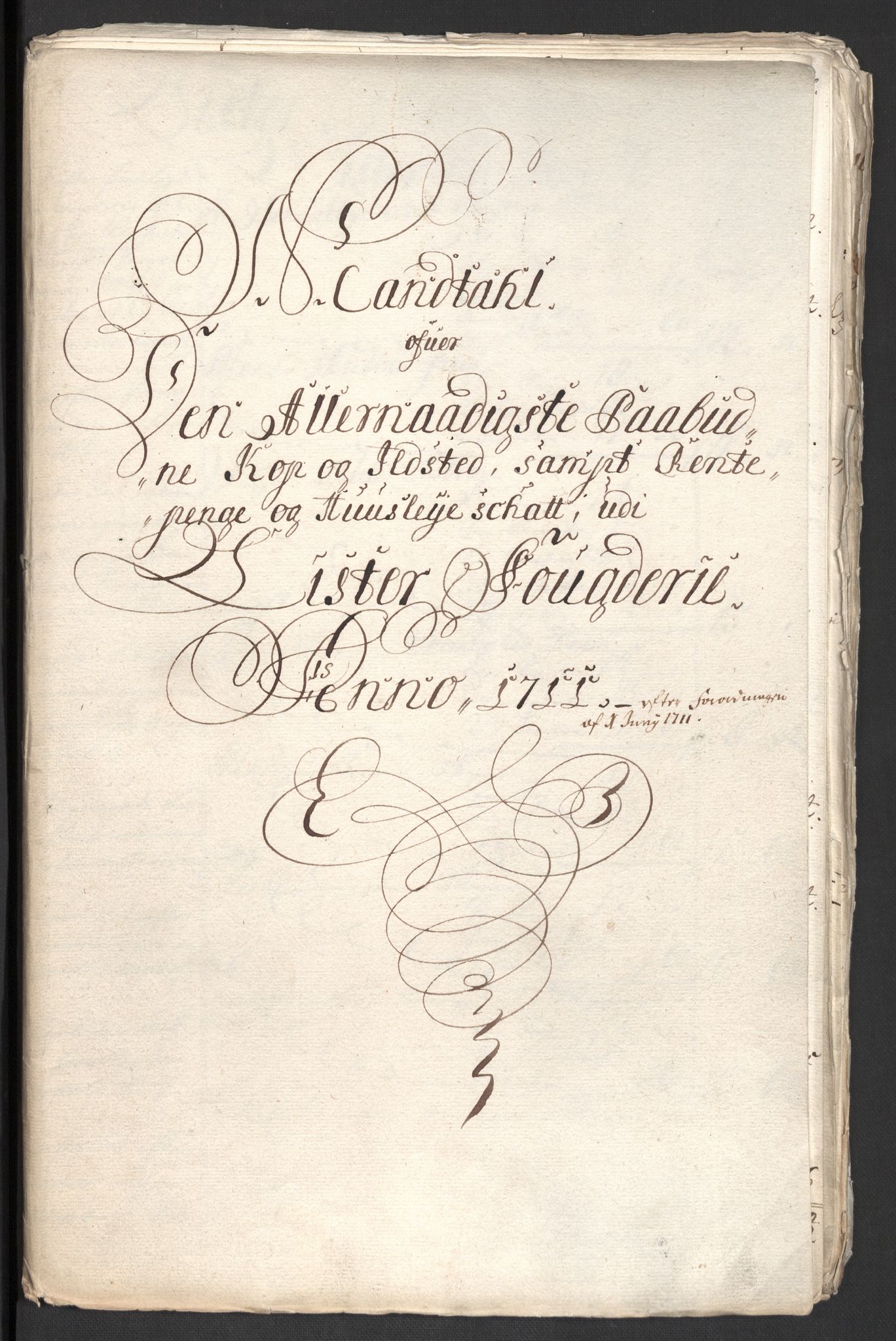 Rentekammeret inntil 1814, Reviderte regnskaper, Fogderegnskap, RA/EA-4092/R43/L2554: Fogderegnskap Lista og Mandal, 1711, s. 40