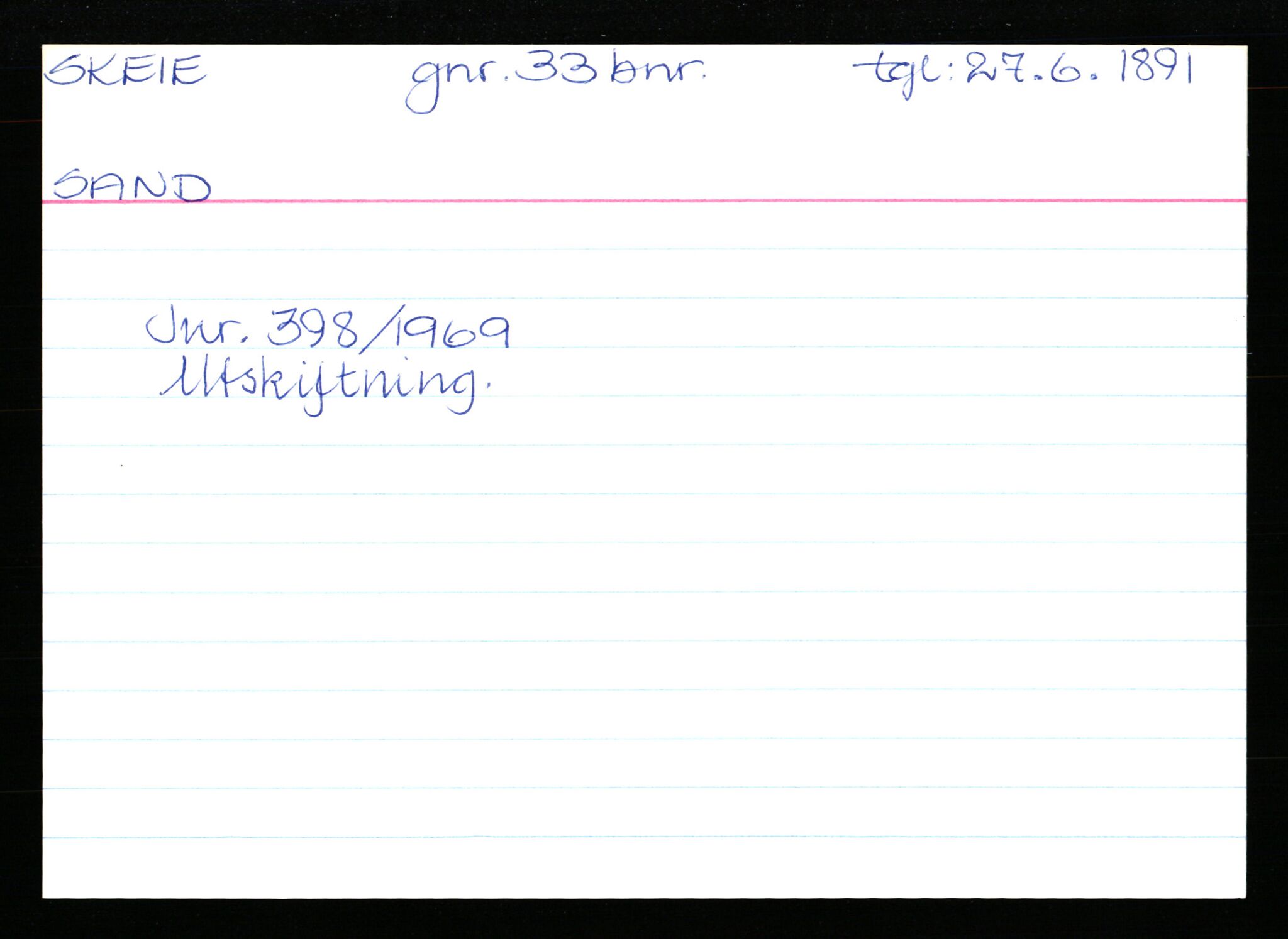 Statsarkivet i Stavanger, AV/SAST-A-101971/03/Y/Yk/L0035: Registerkort sortert etter gårdsnavn: Sikvaland lille - Skorve, 1750-1930, s. 381