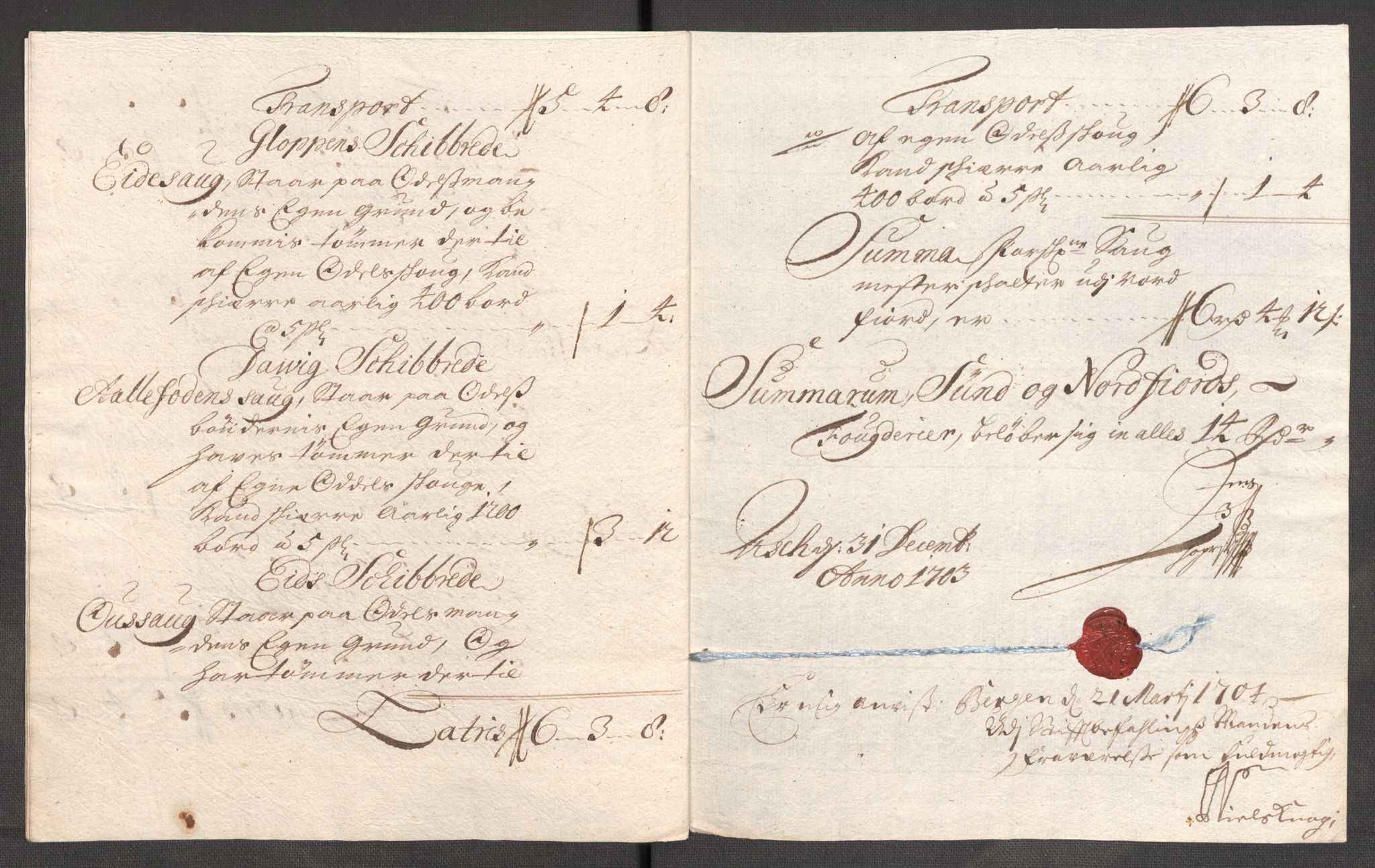 Rentekammeret inntil 1814, Reviderte regnskaper, Fogderegnskap, RA/EA-4092/R53/L3427: Fogderegnskap Sunn- og Nordfjord, 1703, s. 119