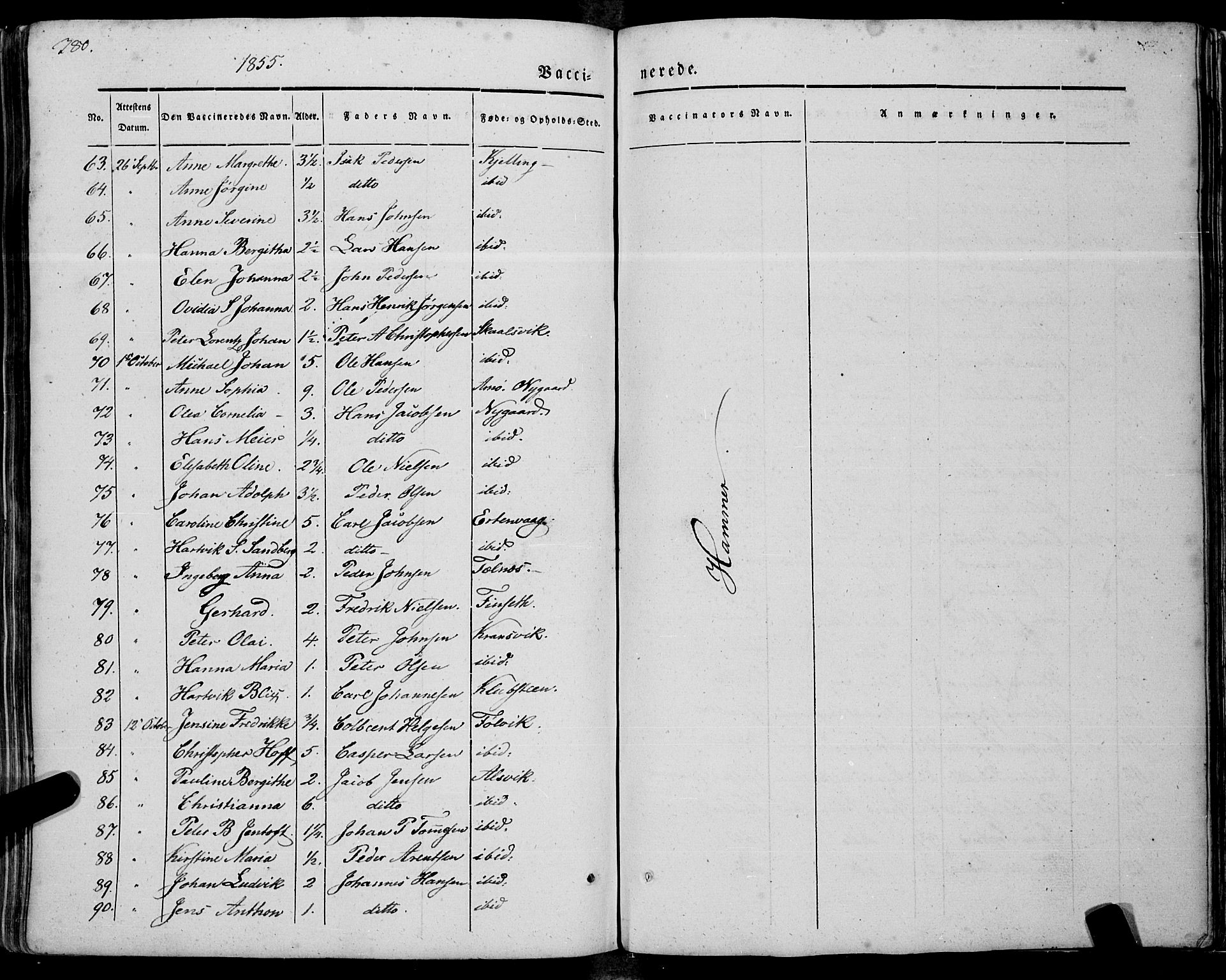 Ministerialprotokoller, klokkerbøker og fødselsregistre - Nordland, AV/SAT-A-1459/805/L0097: Ministerialbok nr. 805A04, 1837-1861, s. 380