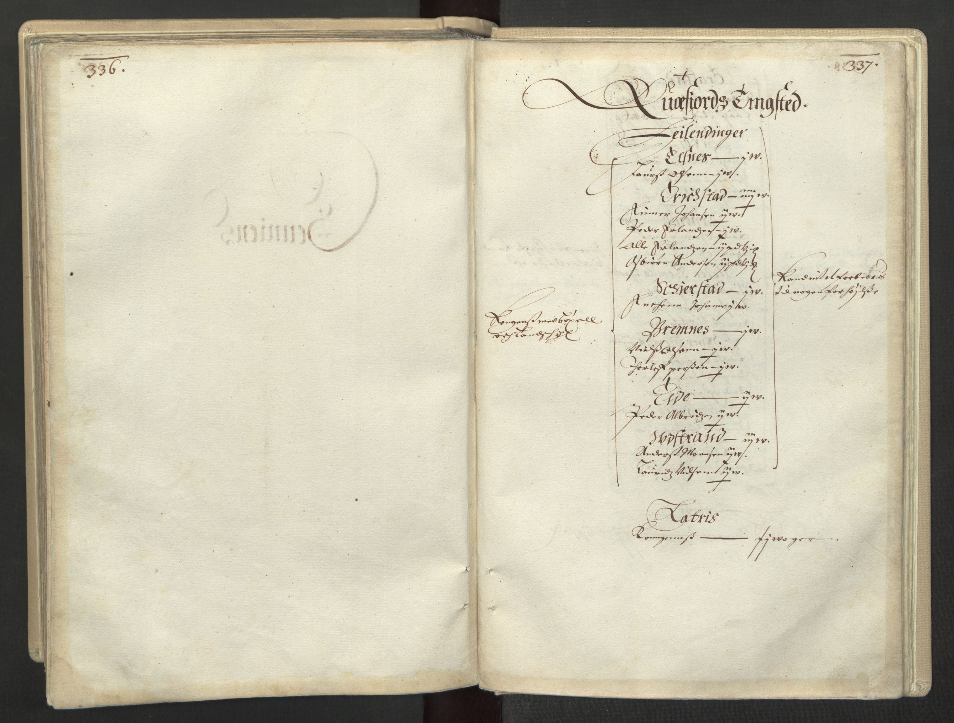 Rentekammeret inntil 1814, Realistisk ordnet avdeling, AV/RA-EA-4070/L/L0030/0001: Nordland lagdømme: / Alminnelig jordebok for Helgeland, Salten, Lofoten, Vesterålen, Andenes og Senja., 1661, s. 336-337