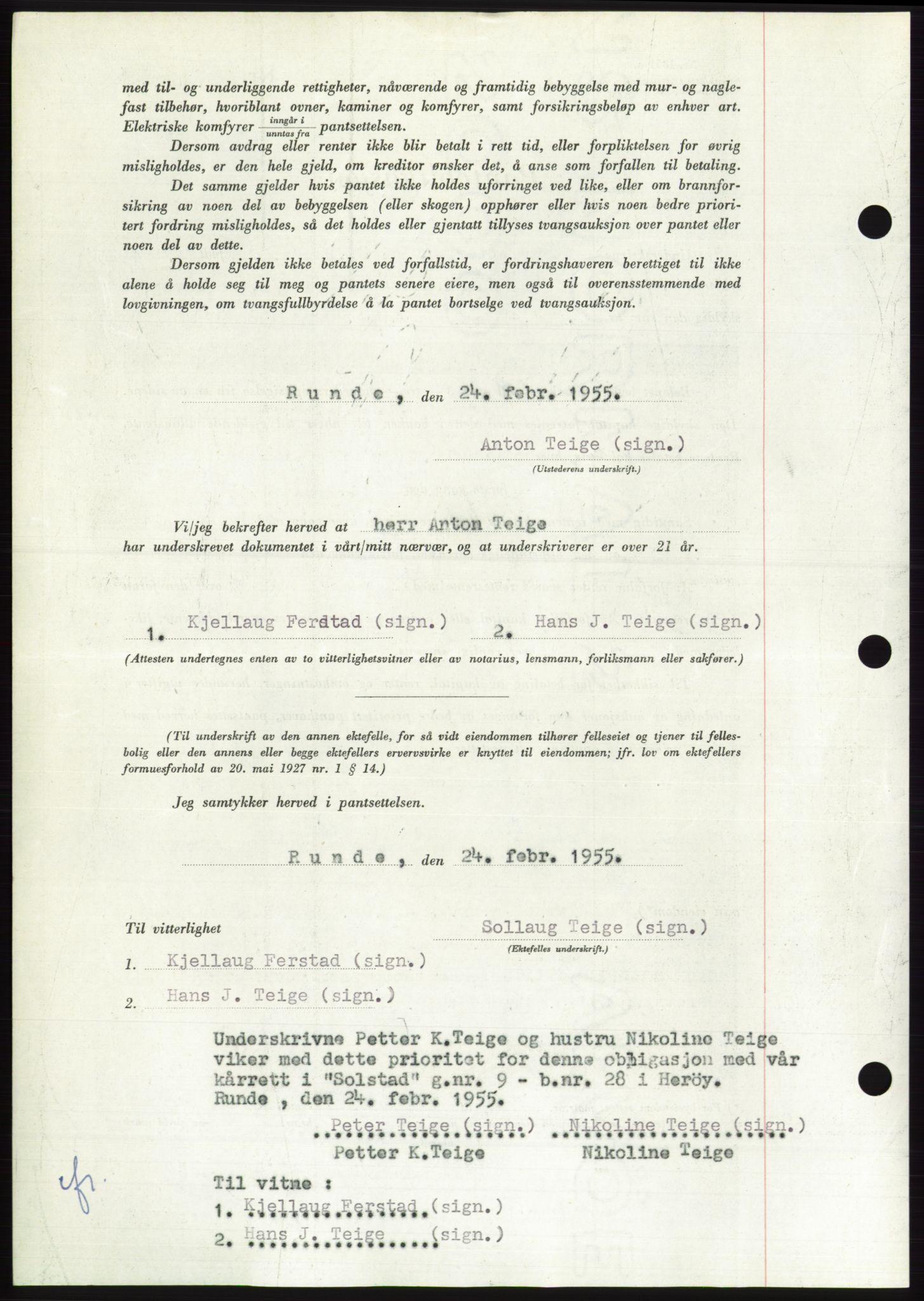 Søre Sunnmøre sorenskriveri, AV/SAT-A-4122/1/2/2C/L0126: Pantebok nr. 14B, 1954-1955, Dagboknr: 608/1955