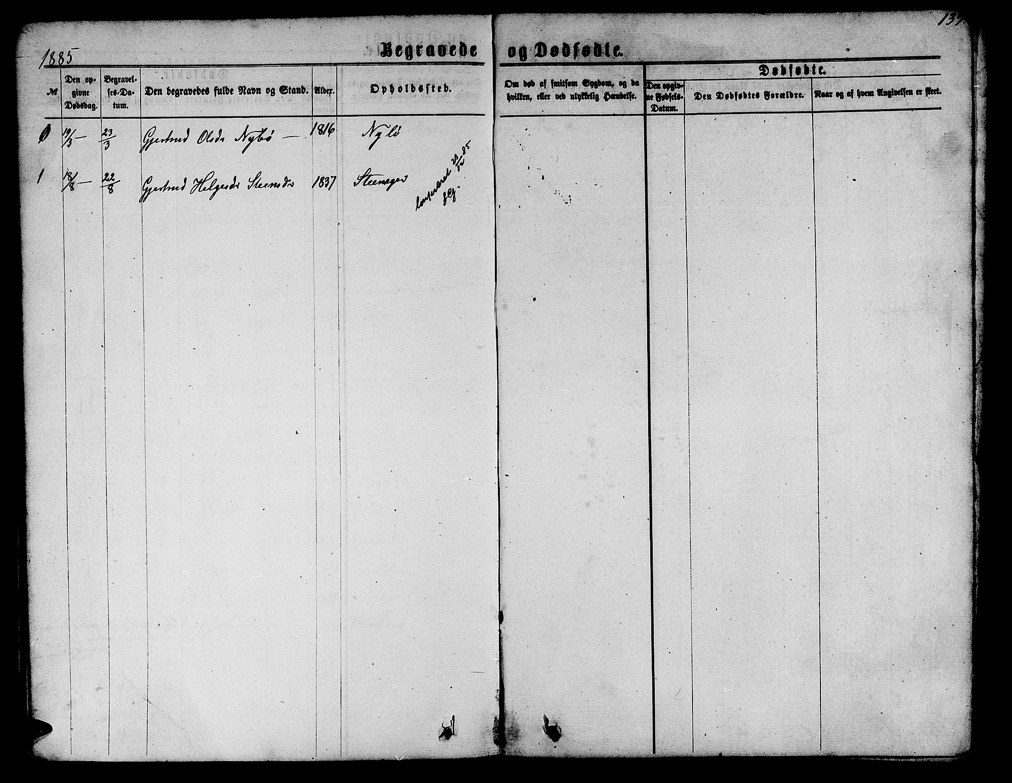 Innvik sokneprestembete, SAB/A-80501: Klokkerbok nr. A 2, 1864-1885, s. 139