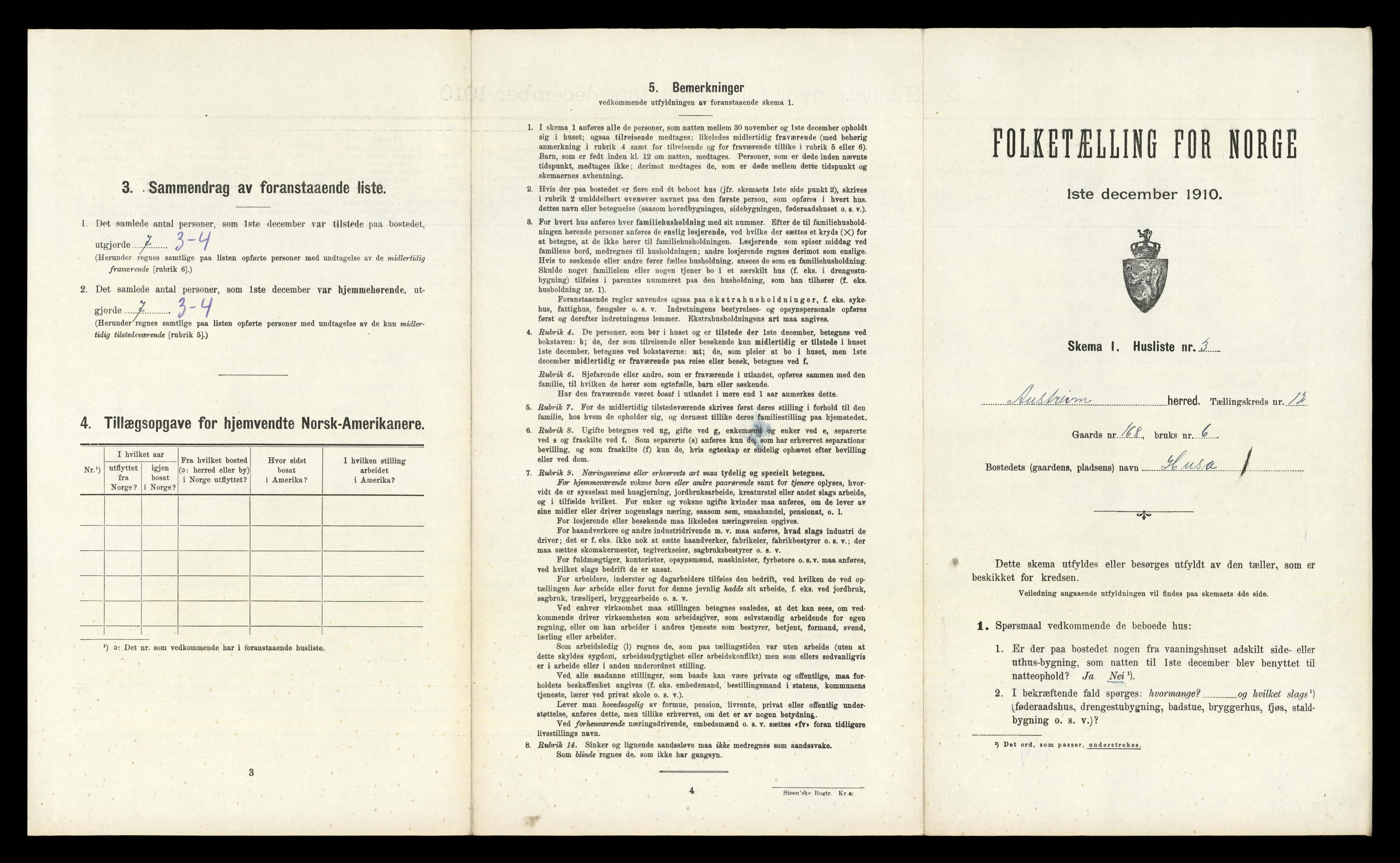 RA, Folketelling 1910 for 1264 Austrheim herred, 1910, s. 792