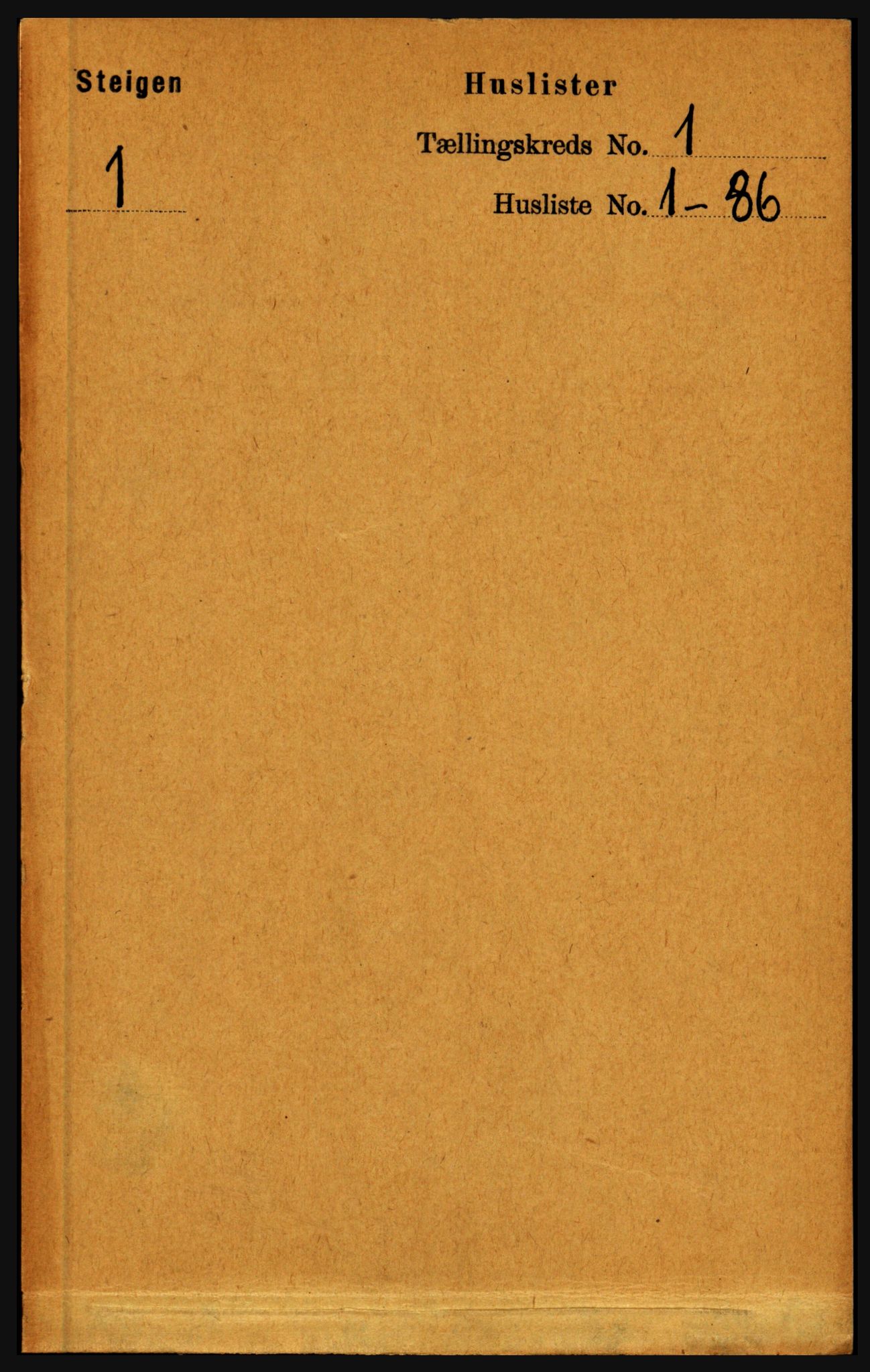 RA, Folketelling 1891 for 1848 Steigen herred, 1891, s. 27