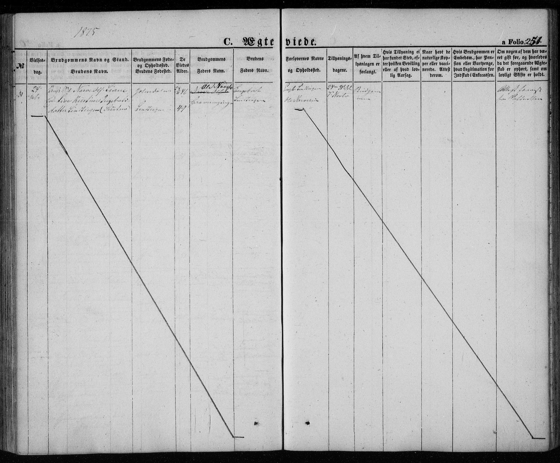 Kongsberg kirkebøker, AV/SAKO-A-22/G/Ga/L0003: Klokkerbok nr. 3, 1859-1875, s. 251