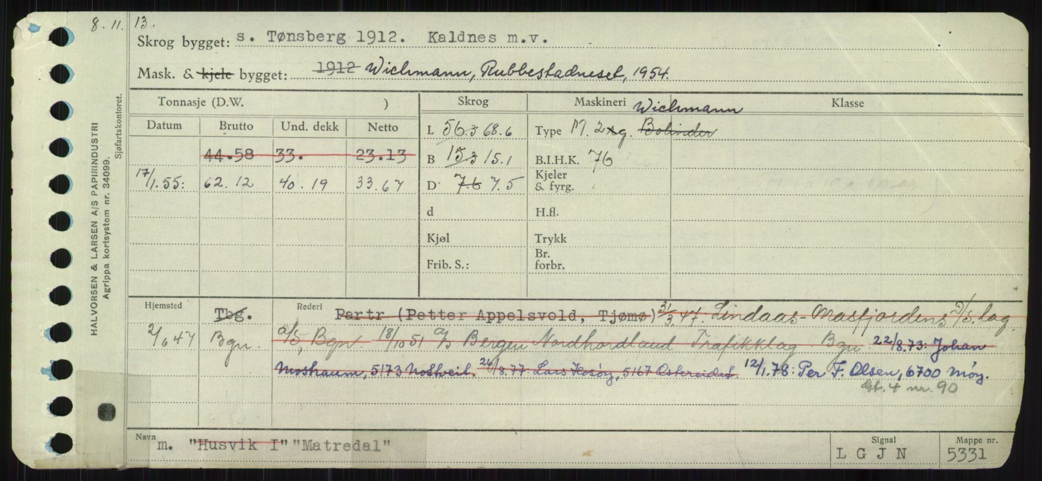 Sjøfartsdirektoratet med forløpere, Skipsmålingen, RA/S-1627/H/Ha/L0004/0001: Fartøy, Mas-R / Fartøy, Mas-Odd, s. 15