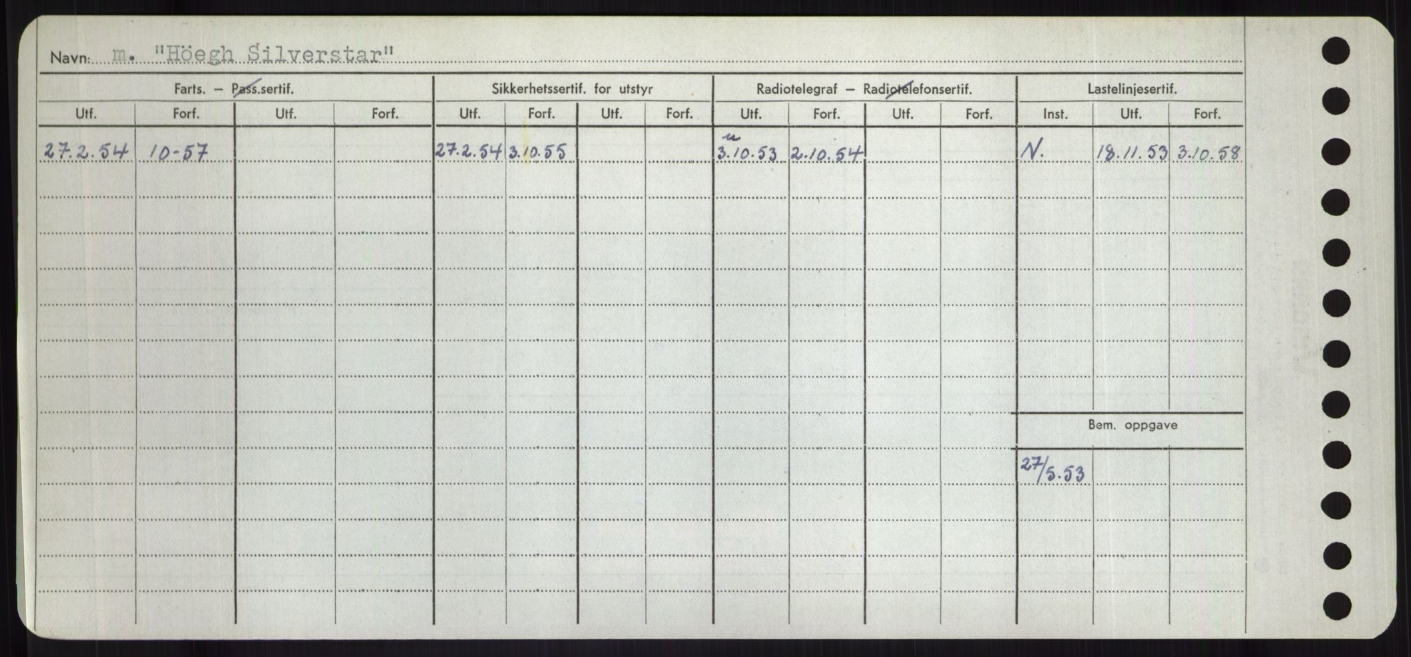 Sjøfartsdirektoratet med forløpere, Skipsmålingen, RA/S-1627/H/Hd/L0017: Fartøy, Holi-Hå, s. 456