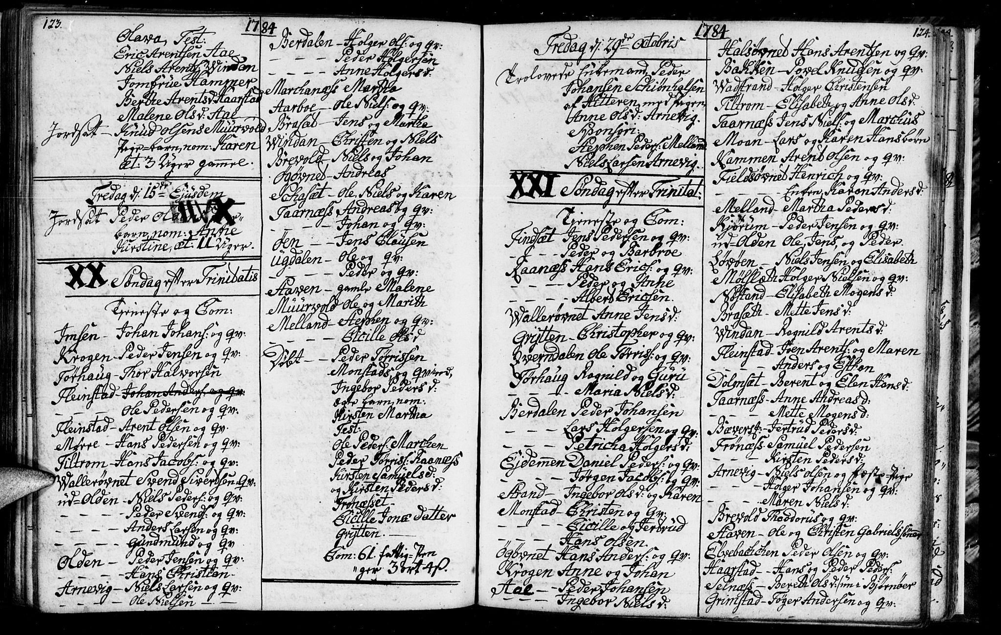 Ministerialprotokoller, klokkerbøker og fødselsregistre - Sør-Trøndelag, SAT/A-1456/655/L0685: Klokkerbok nr. 655C01, 1777-1788, s. 123-124